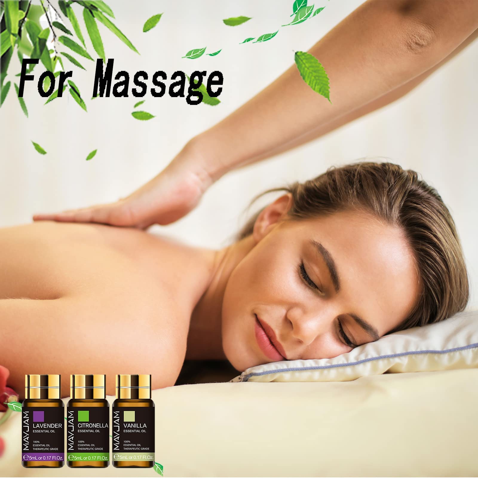 MAYJAM Tea Tree 20 Pcs Pure Essential Oil Gift Set, for Diffuser, Humidifiers, Skin Care, Massage MAYJAM uk supplements