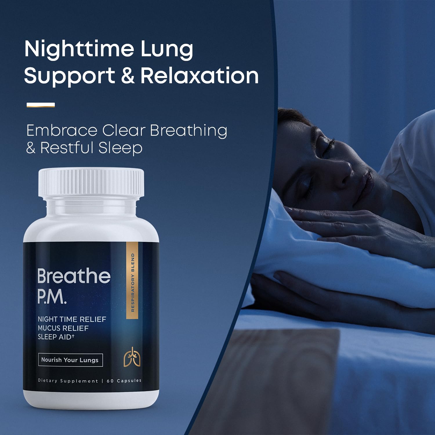 BREATHE & BREATHE PM Bundle - 60 Caps & 1 fl.oz. Mullein Drops for Lungs & Airways: Peppermint, Thyme, & Mullein Leaf Extract for Lungs Detox for Smokers - Clear Mucus & Breathe - GMO-Free & USA-Made Herbal Tea Therapy uk supplements
