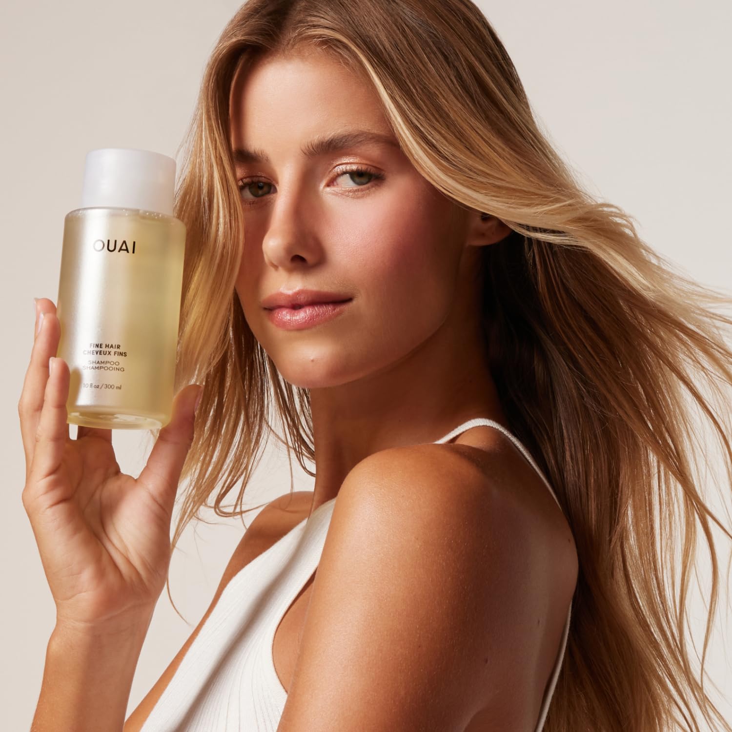 OUAI Fine Hair Shampoo - Volumizing Shampoo for Fine, Flat Strands - Made with Biotin, Keratin & Chia Seed Oil - Strengthens, Nourishes & Thickens - Color-Safe & Sulfate Free Hair Care (10 Fl oz) OUAI uk supplements