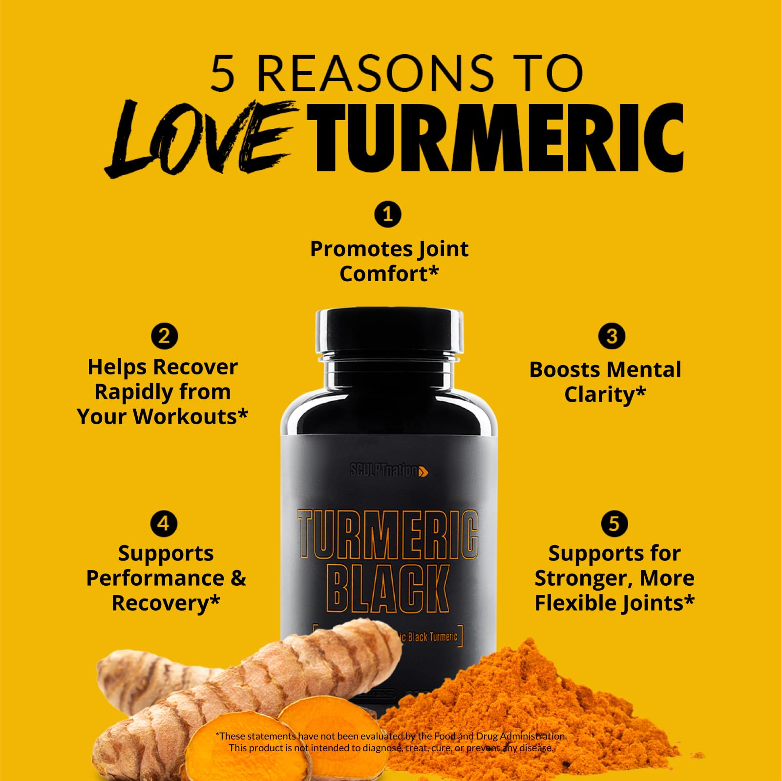 Sculpt Nation by V Shred Powerful Turmeric Supplement - Turmeric Curcumin Sculpt Nation uk supplements