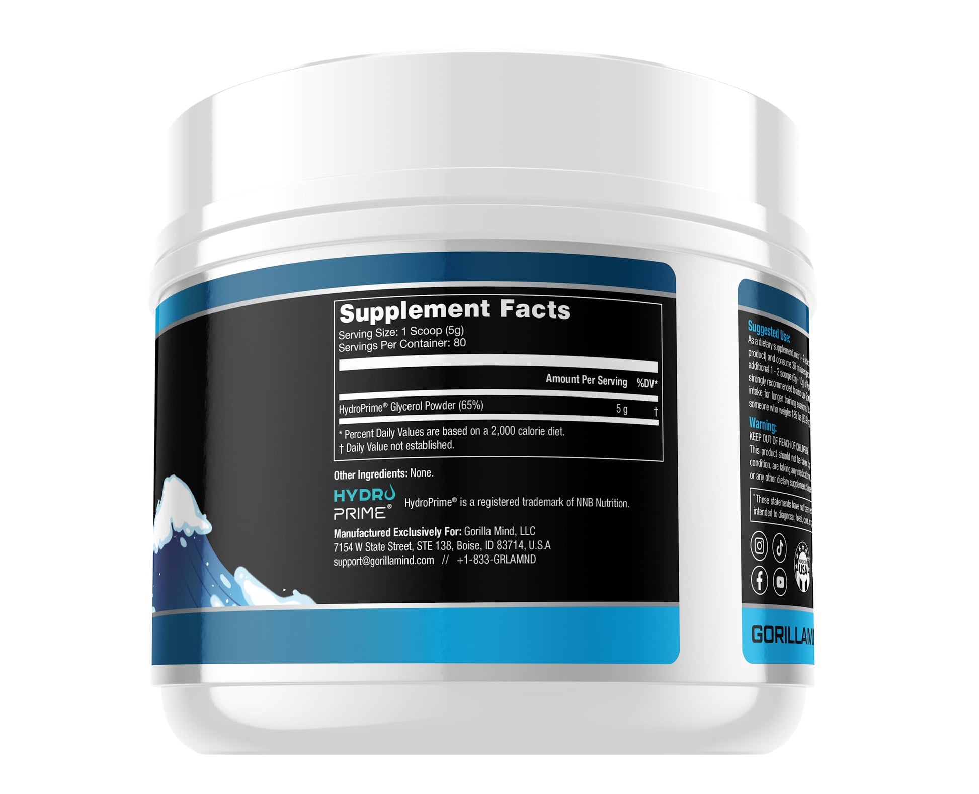 Gorilla Mind Hydroprime Glycerol Pre-Workout - Hydrating Pre-Workout Formula for Intense Gorilla Mind uk supplements