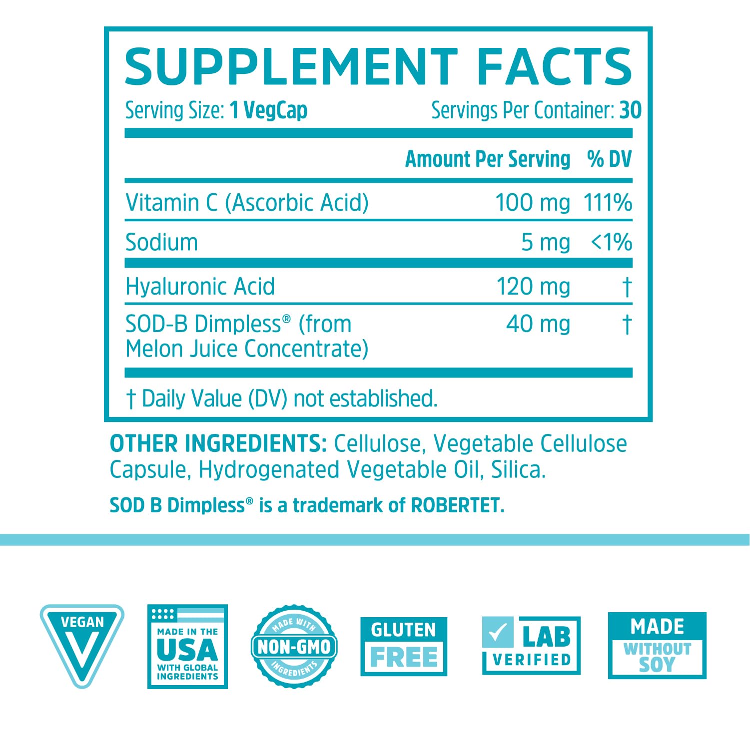 Zhou Body Smooth - Cellulite Pills for Women, Dimpless Anti Cellulite Supplement for Firm Smooth Skin with Hyaluronic Acid & Vitamin C, Skincare for Thigh, Legs, Butt, Supports Hydration - 30 Capsules ZHOU uk supplements