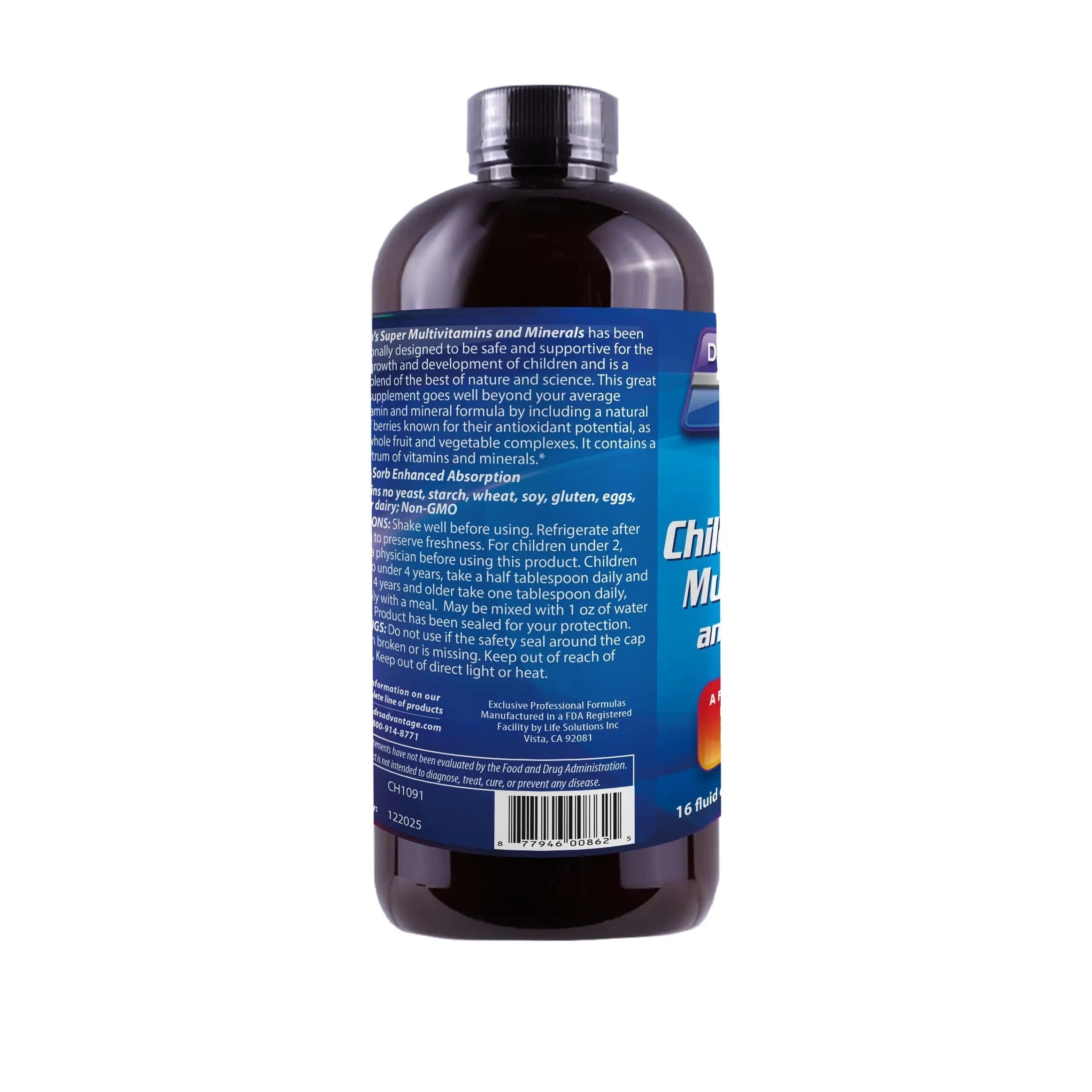 Dr's Advantage DA862 Liquid Children's Multivitamin and Minerals, 16 oz. Dr's Advantage uk supplements