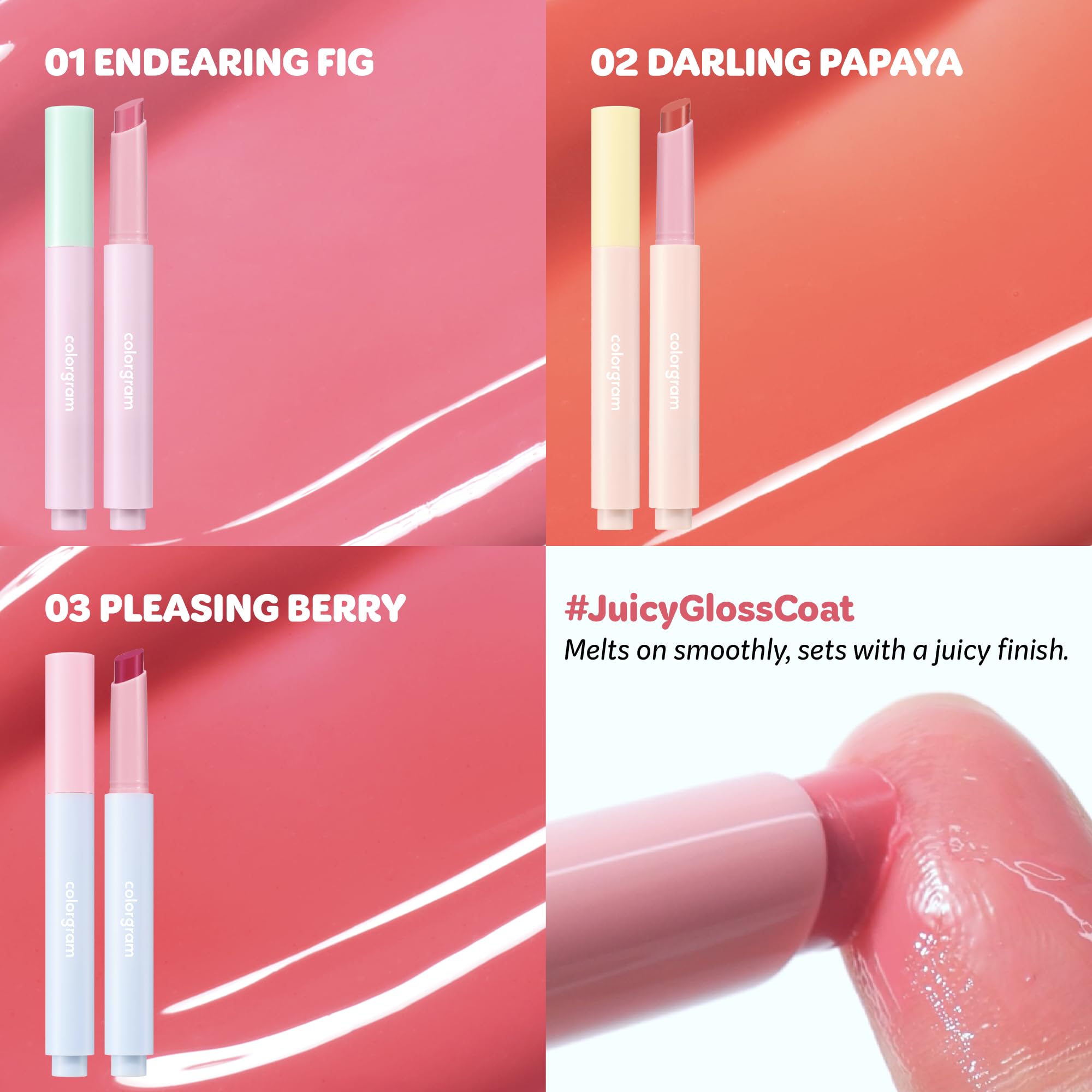 COLORGRAM Fruity Glass Stick 02 DARLING PAPAYA | Long-Lasting Juicy Lip Tint with Radiant, Glossy Finish | Melting Syrupy Texture for Vibrant, Hydrated Lips | Non-Sticky Shine COLORGRAM uk supplements