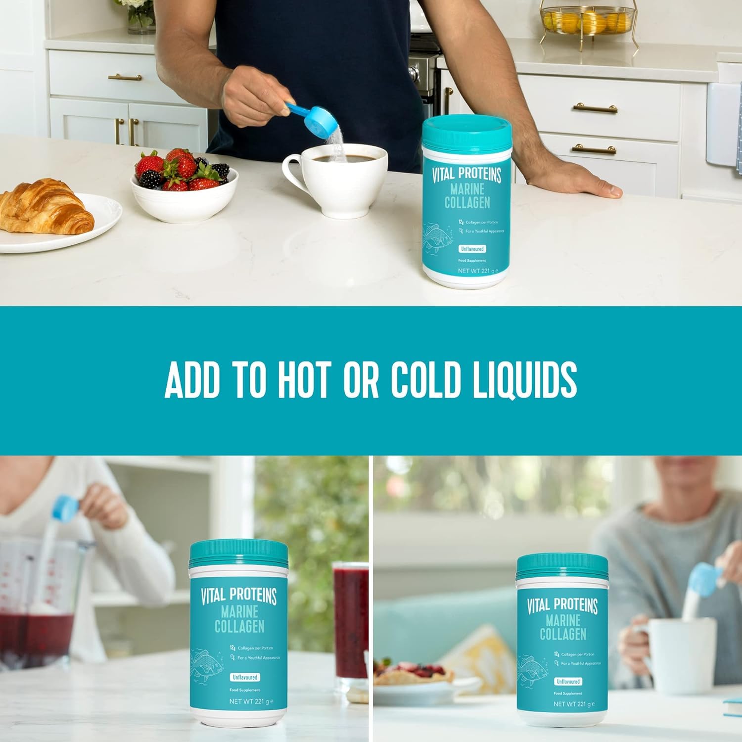Vital Proteins Marine Collagen Peptides Powder Supplement - Hydrolyzed Collagen Tudor uk supplements
