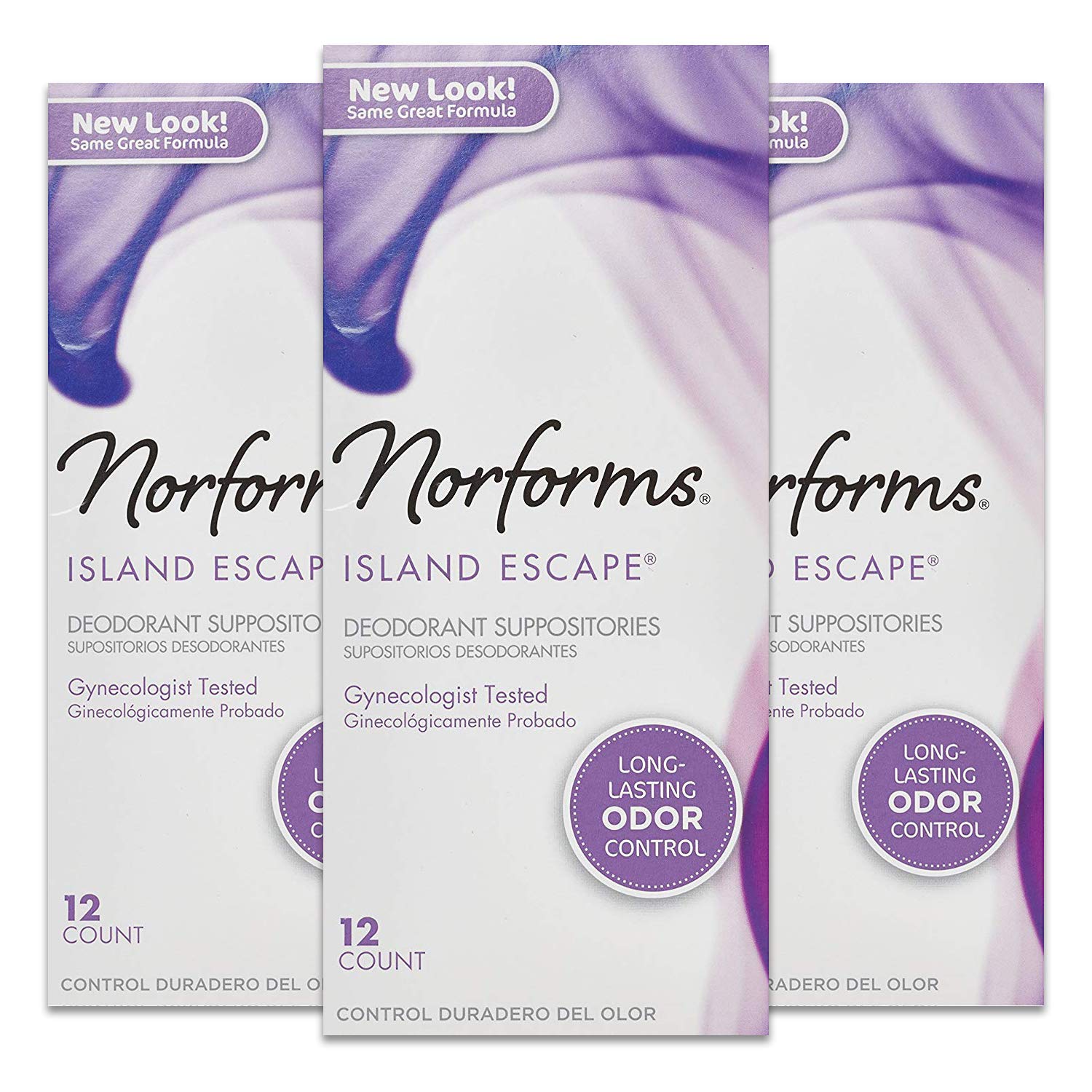 Norforms Feminine Deodorant Suppositories, Long Lasting Odor Control, Island Escape Scent, 12 Count Norforms uk supplements