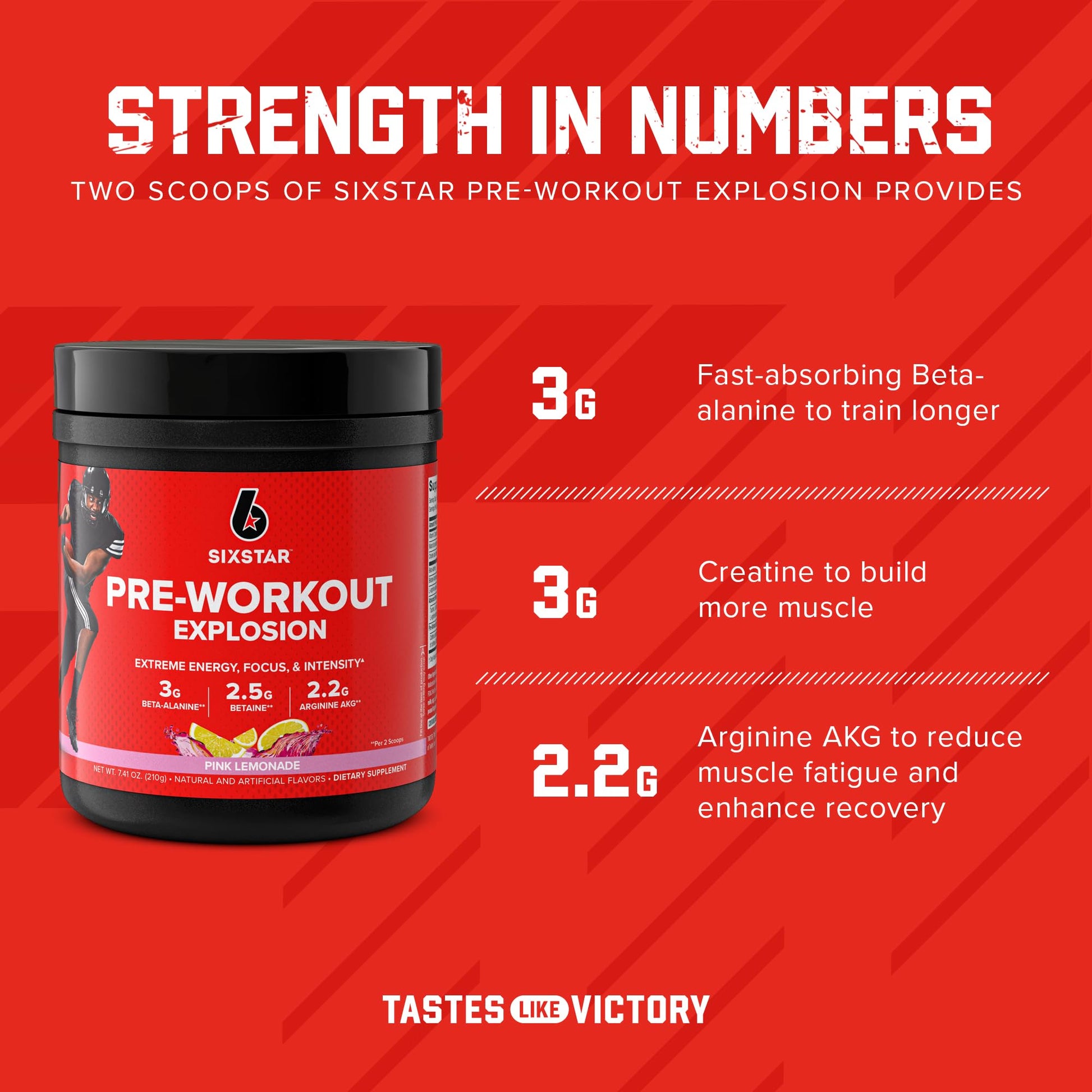Six Star Pre Workout PreWorkout Explosion Pre Workout Powder for Men & Women PreWorkout Six Star uk supplements