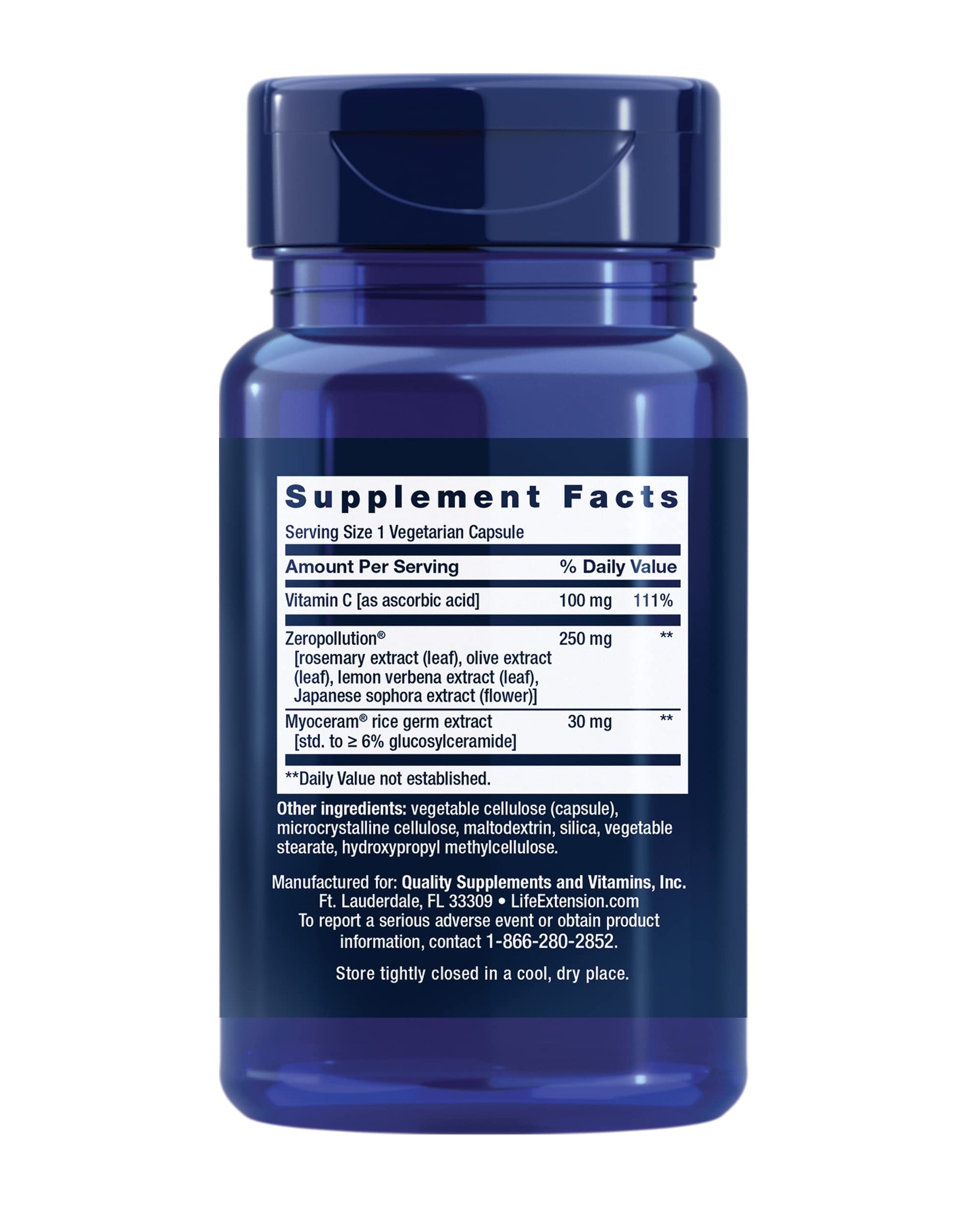 Life Extension Daily Skin Defense, Vitamin C, ceramides, Rosemary, Lemon Verbena, Helps Fight oxidative Stress & The Appearance of Wrinkles, Gluten-Free, Once-Daily, Non-GMO, Vegetarian, 30 Capsules Life Extension uk supplements