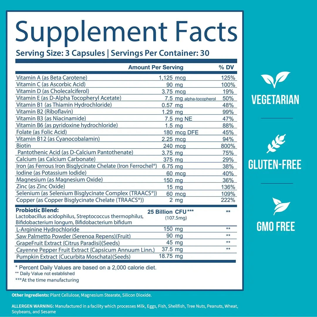 GOBIOTIX Multivitamin with Probiotics and Digestive Enzymes - 25 Billion CFU - Digestive Health, Probiotics for Women and Men GOBIOTIX uk supplements