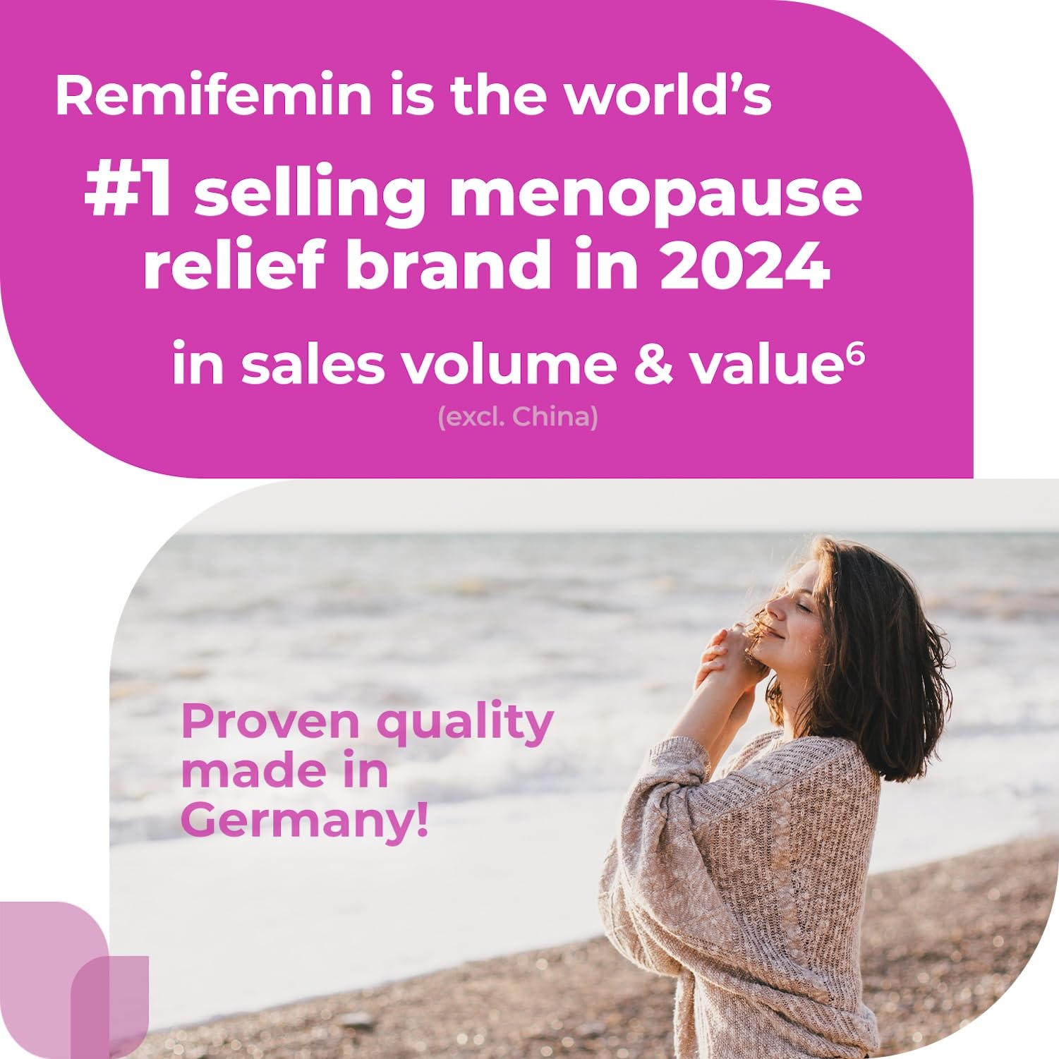 Remifemin Menopause Symptoms Relief - Clinically Proven Ingredients - Menopause Supplements - Black Cohosh - Estrogen-Free - Made in Germany - 60 Tablets Remifemin uk supplements