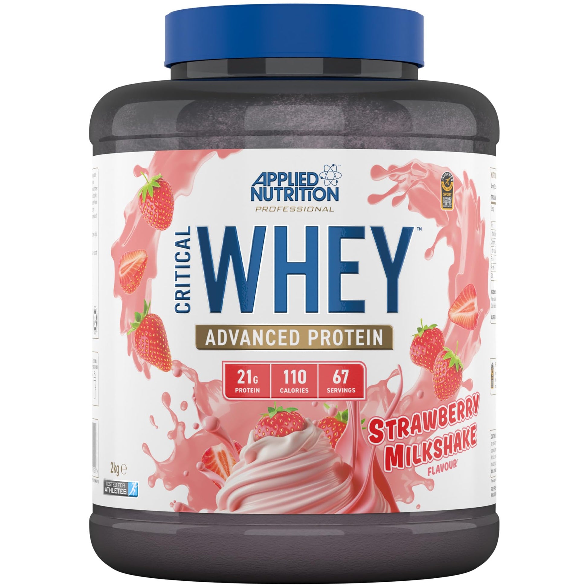 Applied Nutrition Critical Whey Protein Powder 2kg - High Protein Powder, Protein Milkshake Applied Nutrition uk supplements