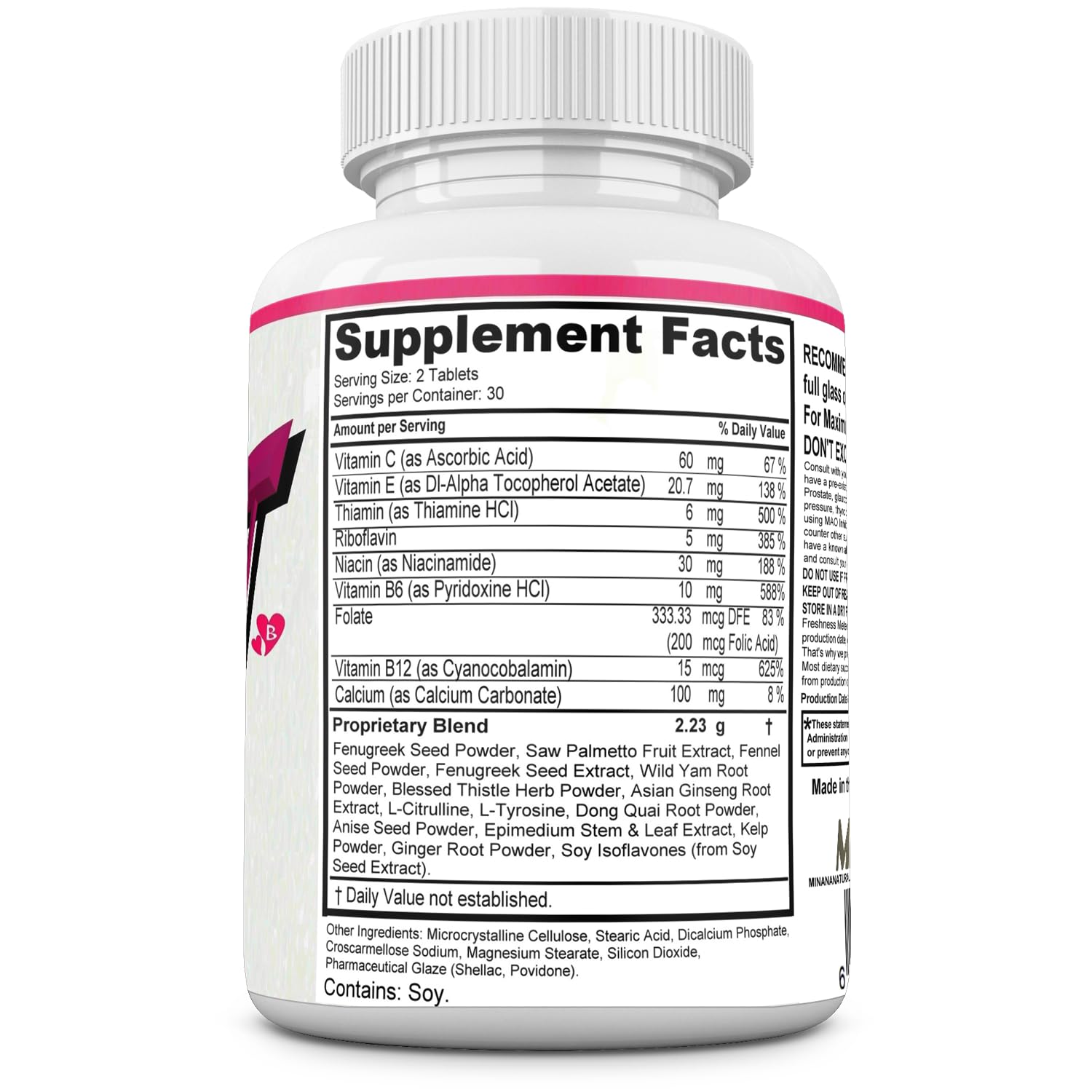 MINANATURALS Bust Blast Loaded Increase Breast Size Fast. Female Breast Enhancement - Bigger Boobs and Butt Pills. 60 Tablets MINANATURALS uk supplements
