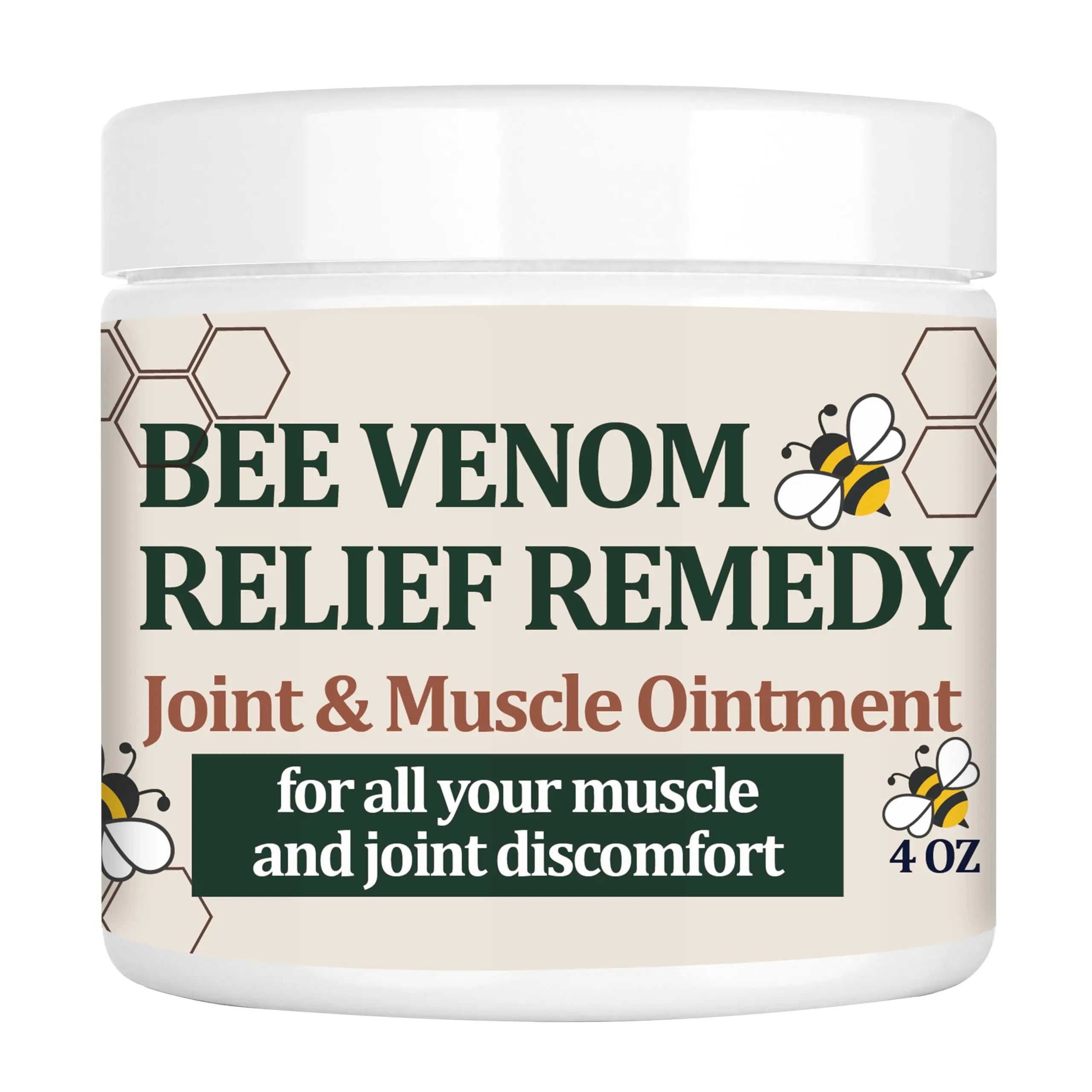KOKOMAANE Bee Venom Muscle Bone Cream, Fast Acting, for Back, Neck, Hand, Foot, Knee, Muscle, Shoulder, Topical, Wrist, Elbow, Hip, Nerve, Plantar, Ankle, Foot discomfort, Vitamin B6 KOKOMAANE uk supplements