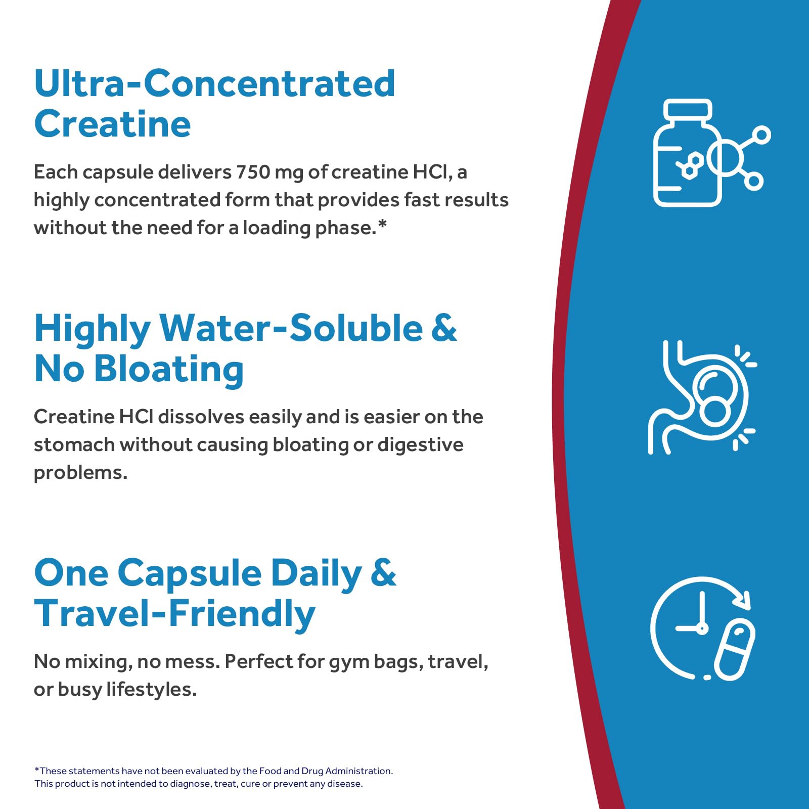 Doctor's Recipes Creatine HCl Capsules, 750 mg, Creatine Hydrochloride for Women & Men, Strength & Recovery, Brain Health, Fast Absorbing, Vegan, 90 Capsules Doctor's Recipes uk supplements