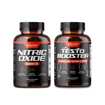 Snap Supplements Nitric Oxide + Testo Booster (2 Products) Snap Supplements uk supplements