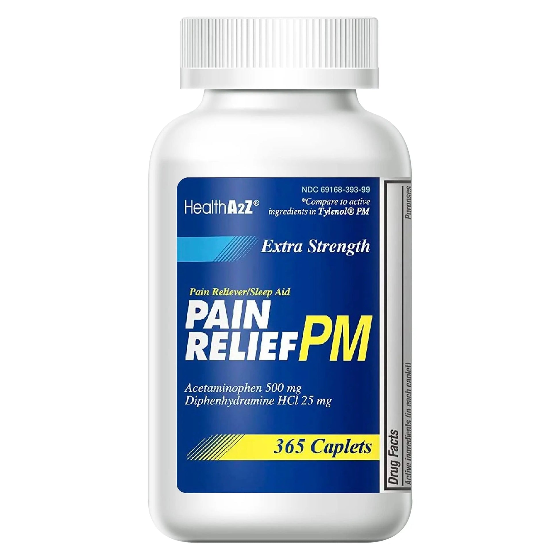 HealthA2Z® Extra Strength Pain Relief PM| Acetaminophen 500mg | Diphenhydramine 25mg | Pain Reliever & Nighttime Sleep Aid | (365 Count (Pack of 1)) HealthA2Z uk supplements