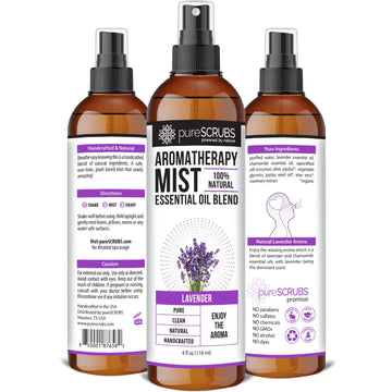 Shake, Mist & Enjoy - pureSCRUBS Premium Lavender Aromatherapy Spray Mist for Room, Body, Linens pureSCRUBS uk supplements
