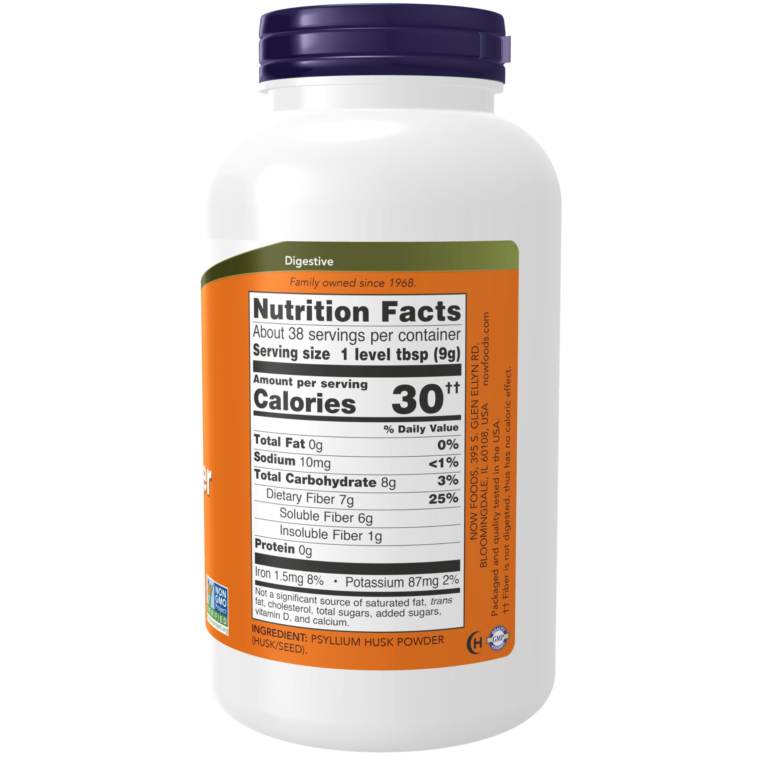 NOW Supplements, Psyllium Husk Powder, Non-GMO Project Verified, Soluble Fiber NOW uk supplements