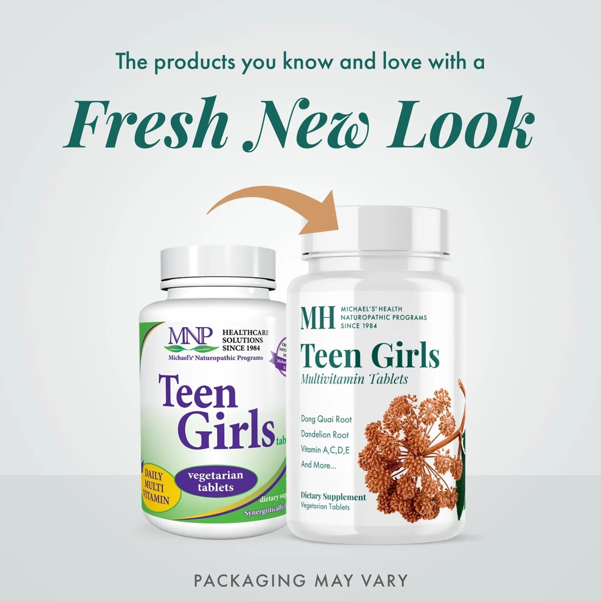 MICHAEL'S Health Naturopathic Programs Teen Girls Multivitamin - 90 Vegetarian Tablets - with B Complex Vitamins MICHAEL'S uk supplements