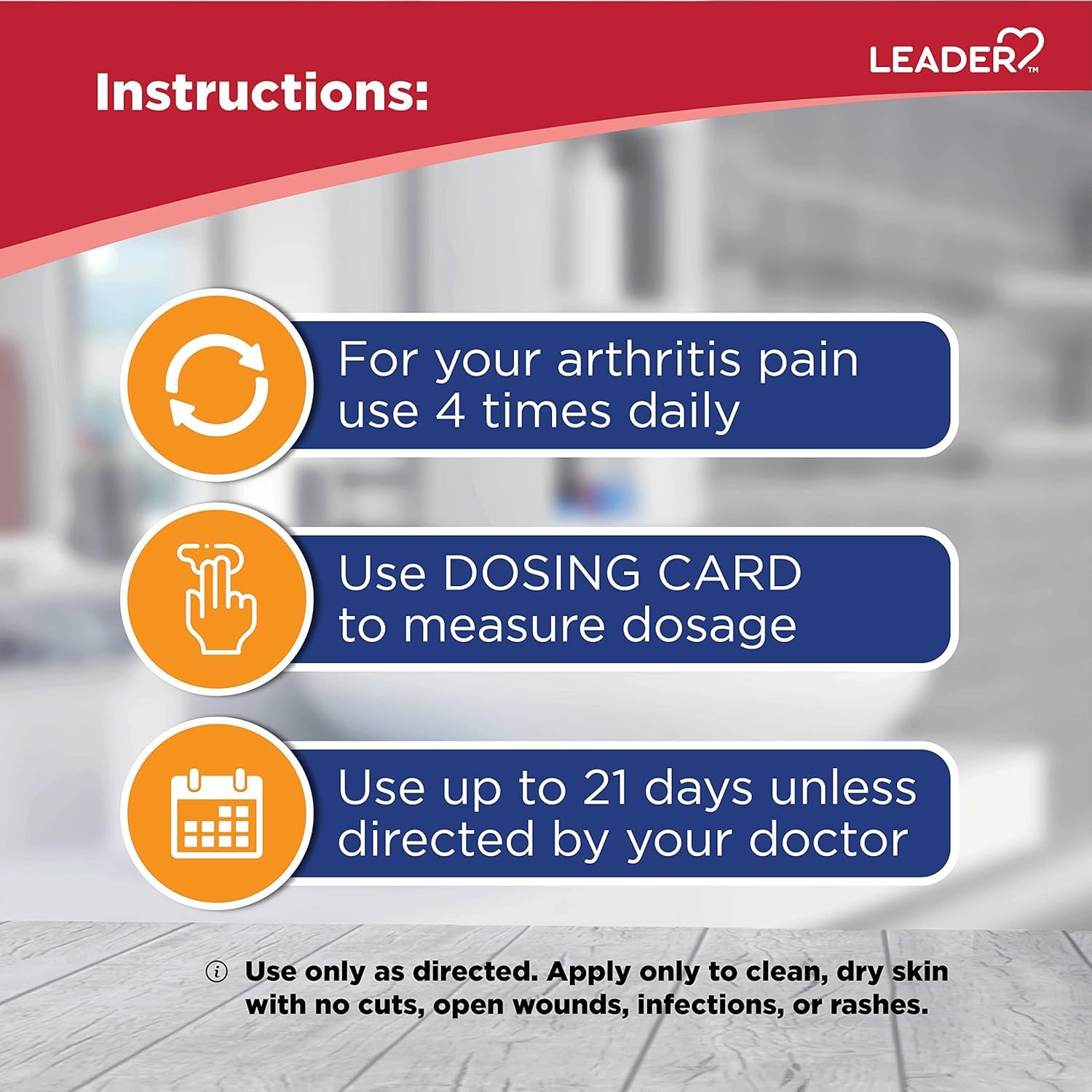 Leader Arthritis Pain Relief Gel, Original Prescription Strength, Diclofenac Sodium Topical Gel 1%, for Adults, Both Men & Women, and Children 12+, Compare to Voltaren, 3.53 Oz Leader uk supplements