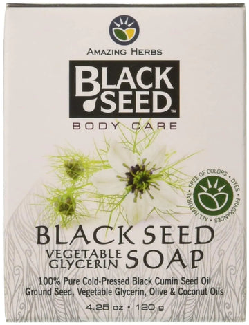 Amazing Herbs Black Seed Vegetable Glycerin Soap, 4.25 Ounce Amazing Herbs uk supplements