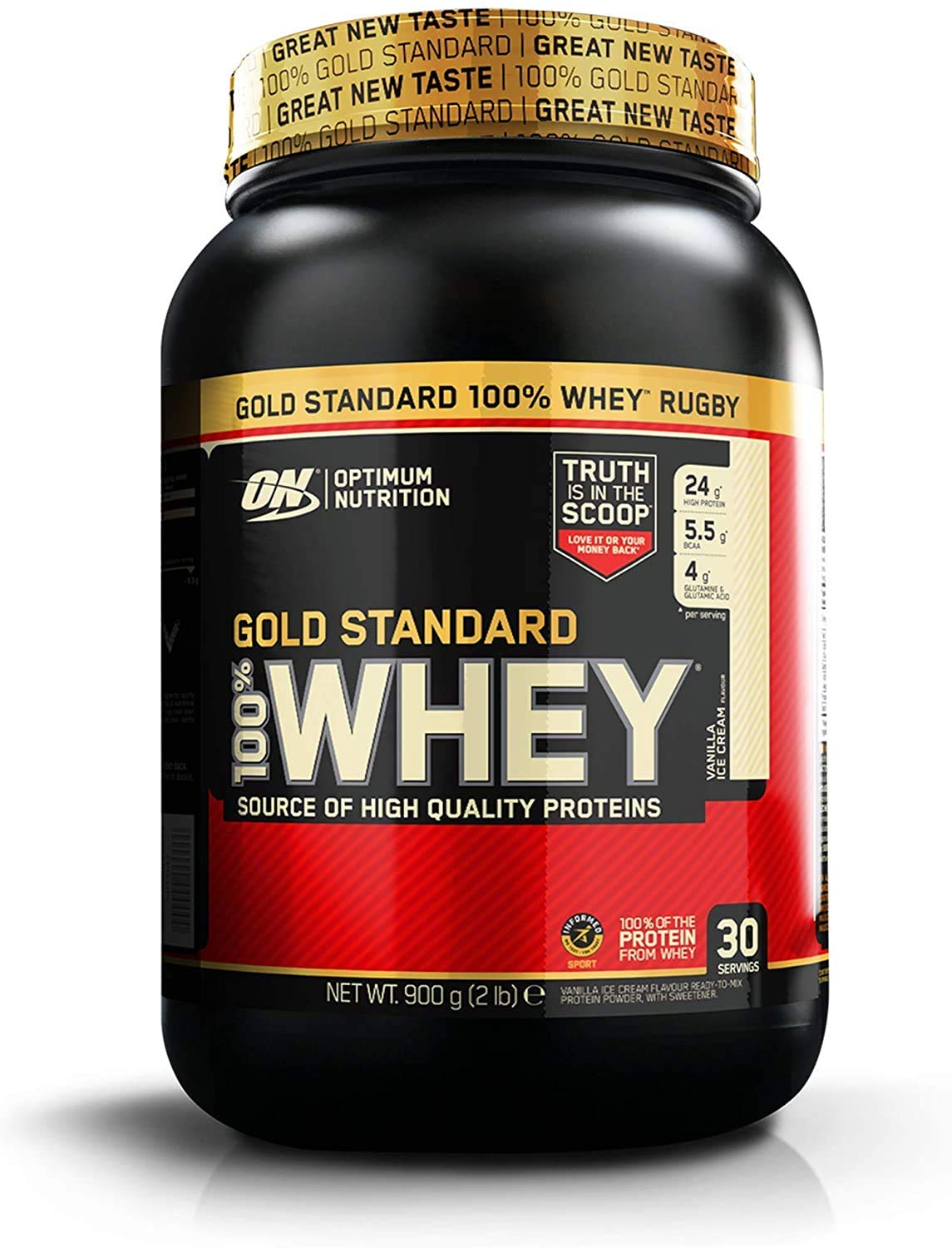 Optimum Nutrition 100 Percent Whey Gold Standard Sports Supplements, 908 g, Vanilla Optimum Nutrition uk supplements