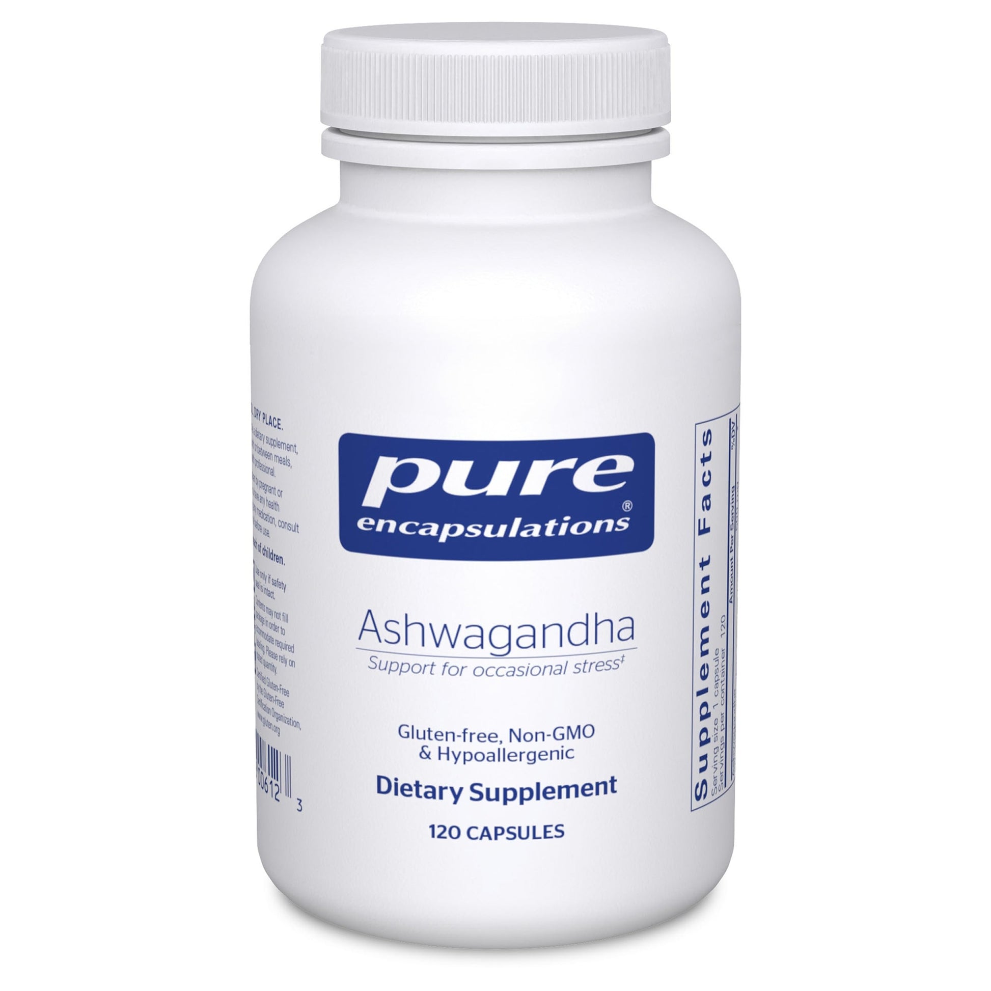 Pure Encapsulations Ashwagandha - 500 mg Ashwagandha Extract - Metabolism & Stress Support - Immune Support - GMO Free & Vegan - 120 Capsules Pure Encapsulations uk supplements