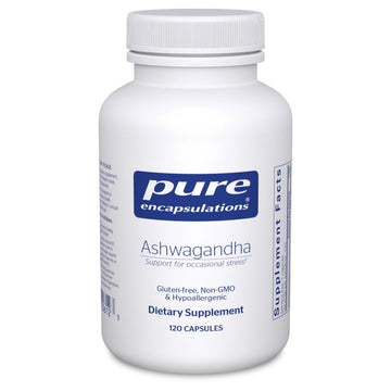 Pure Encapsulations Ashwagandha - 500 mg Ashwagandha Extract - Metabolism & Stress Support - Immune Support - GMO Free & Vegan - 120 Capsules Pure Encapsulations uk supplements