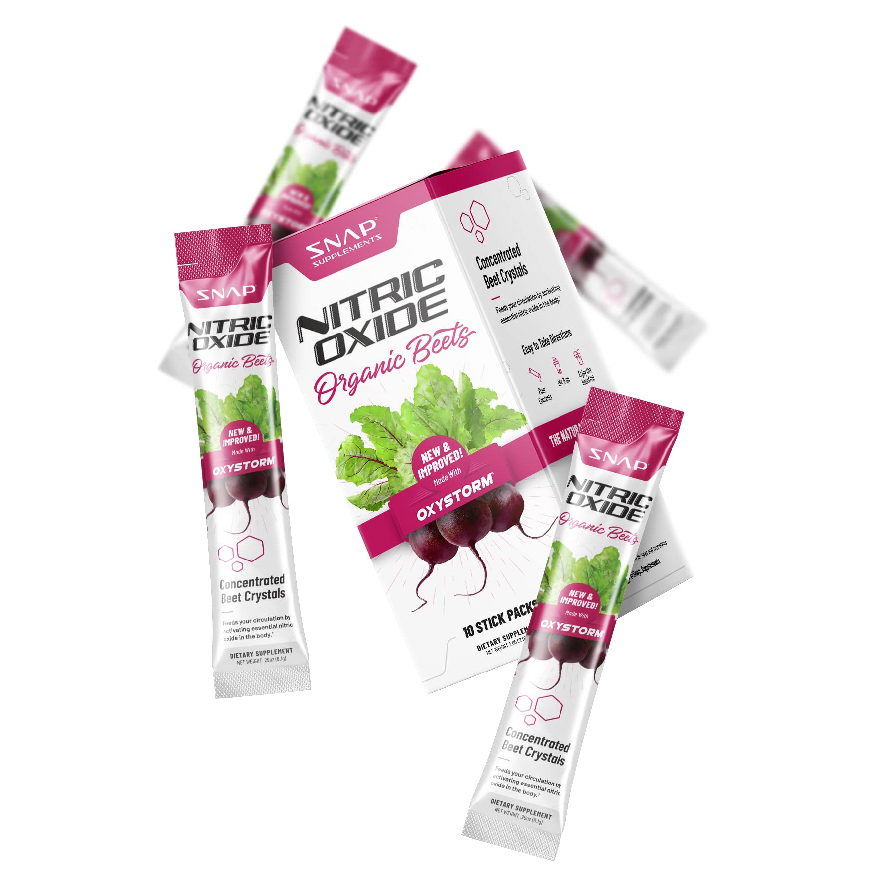 Snap Supplements Nitric Oxide Organic Beet Root Powder, Circulation Superfood On-The-Go Snap Supplements uk supplements
