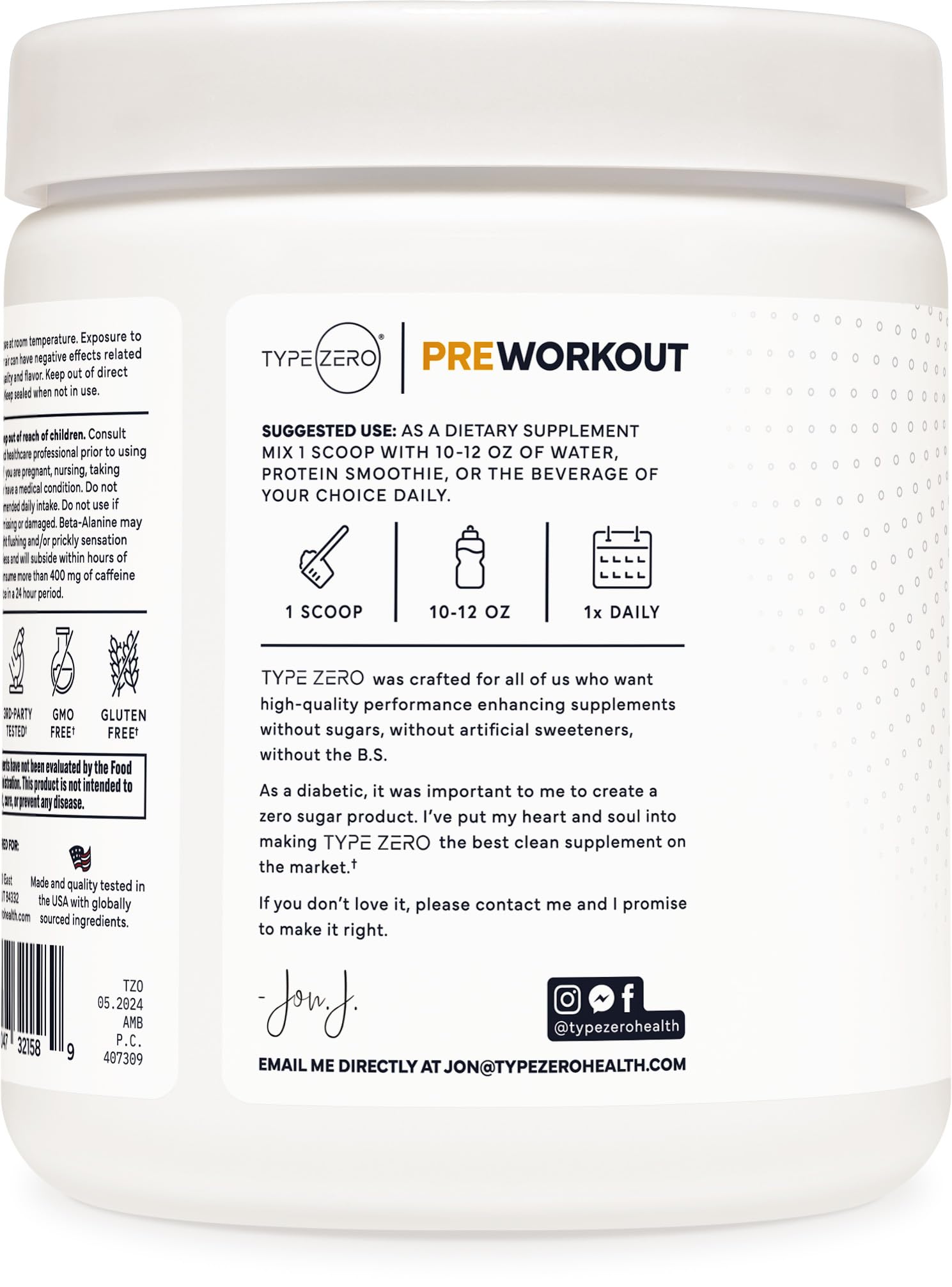 Type Zero Amino Burn Vegan BCAAs + Pre-Workout (Pina Colada Flavored) Type Zero uk supplements