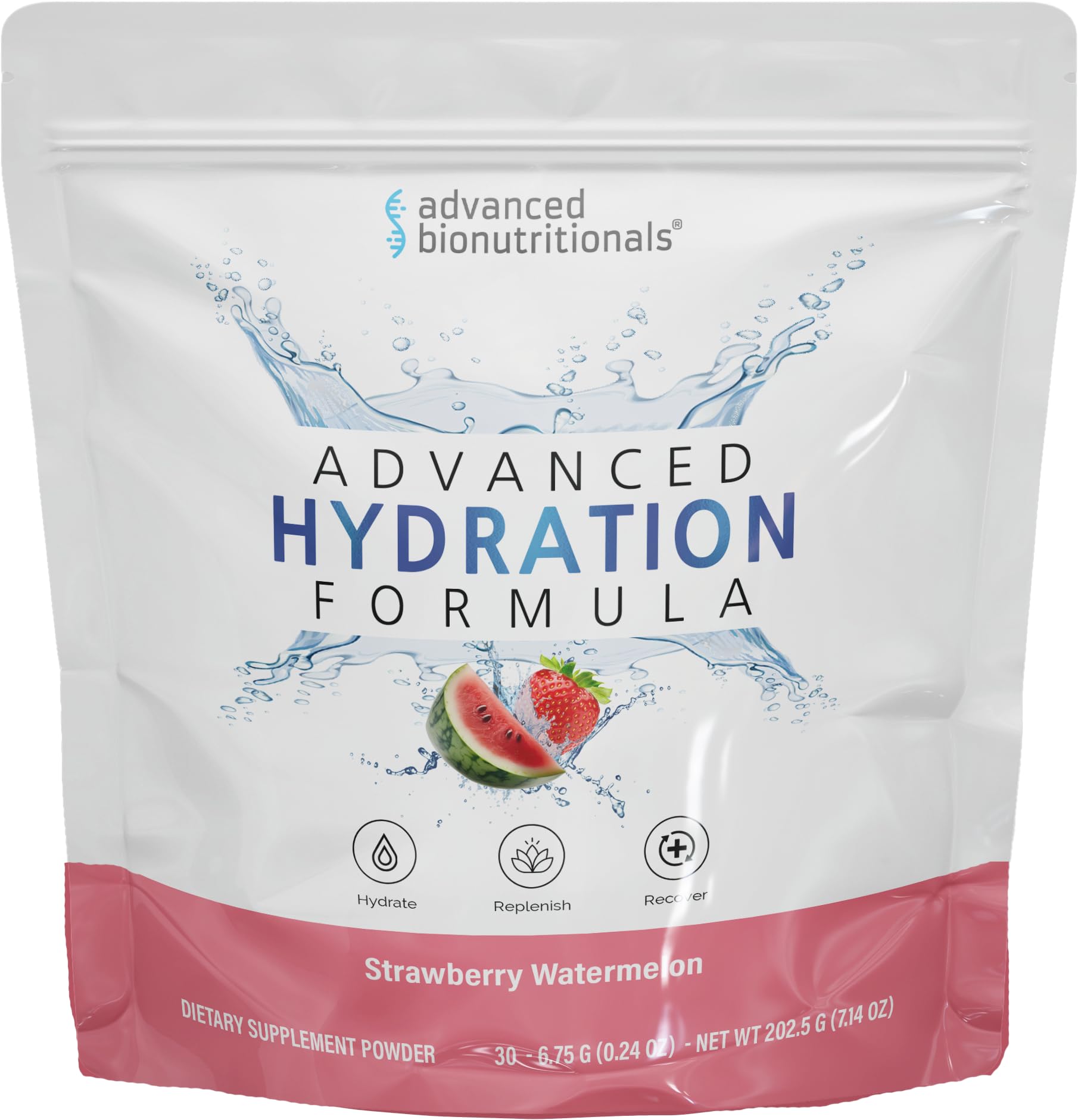 Advanced Bionutritionals Advanced Hydration Formula Electrolyte Drink Mix Powder with ElectroPrime®, L-Taurine, TyroPure™, B-Vitamins, Vitamin C – Strawberry Watermelon – 30 Stick Packs Advanced Bionutritionals uk supplements