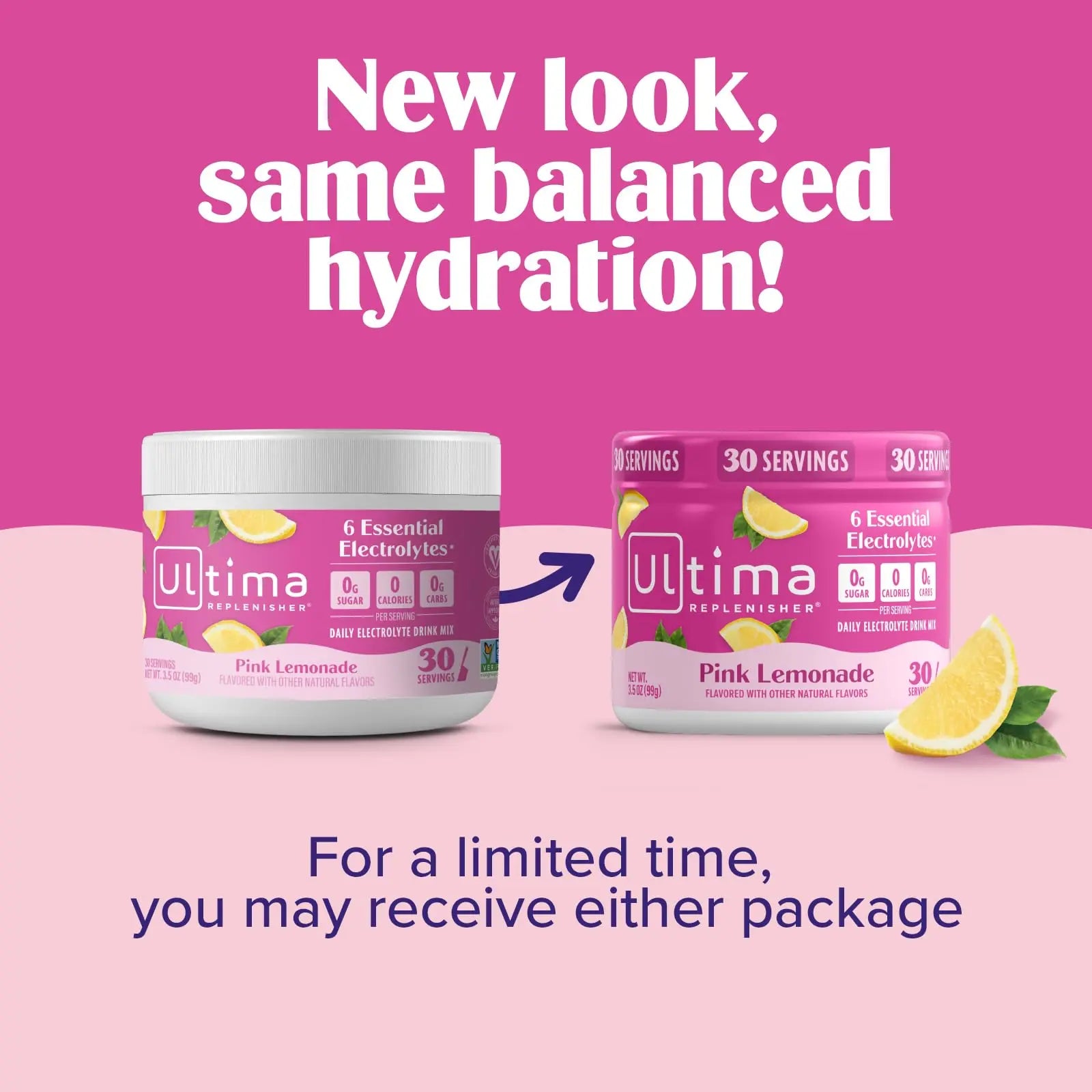 Ultima Replenisher Daily Electrolyte Powder Drink Mix – Pink Lemonade, 30 Servings Canister – Zero Sugar Hydration Powder with 6 Electrolytes & Minerals Ultima Replenisher uk supplements