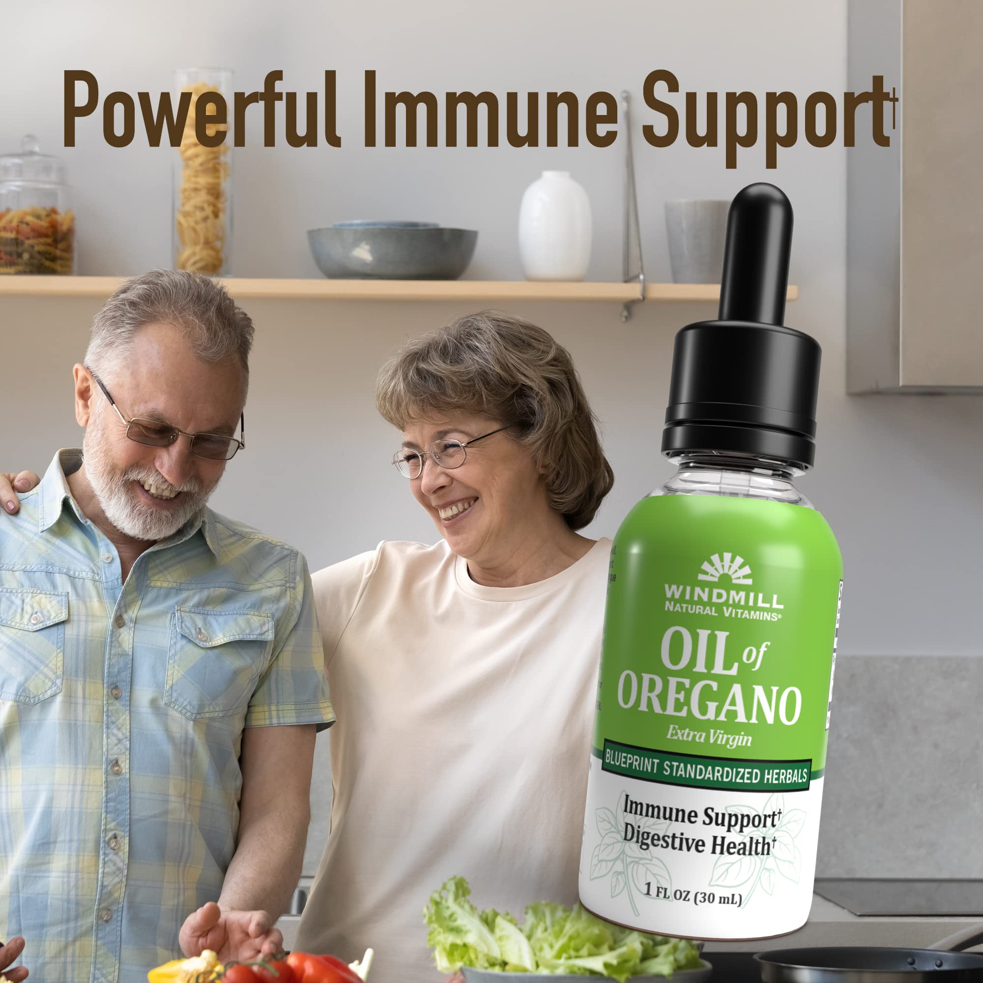 Windmill Natural Vitamins Oil of Oregano, Herbal Blend for Immune Support, Supports Digestive Health, 1 fl oz, 448 Servings Windmill uk supplements