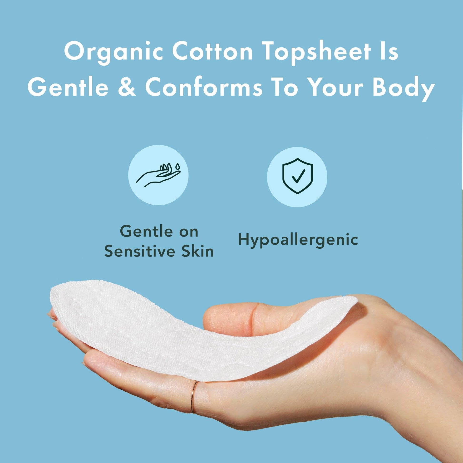 Rael Panty Liners for Women, Organic Cotton Cover - Thin Pantiliners, Light Absorbency, Unscented Rael uk supplements