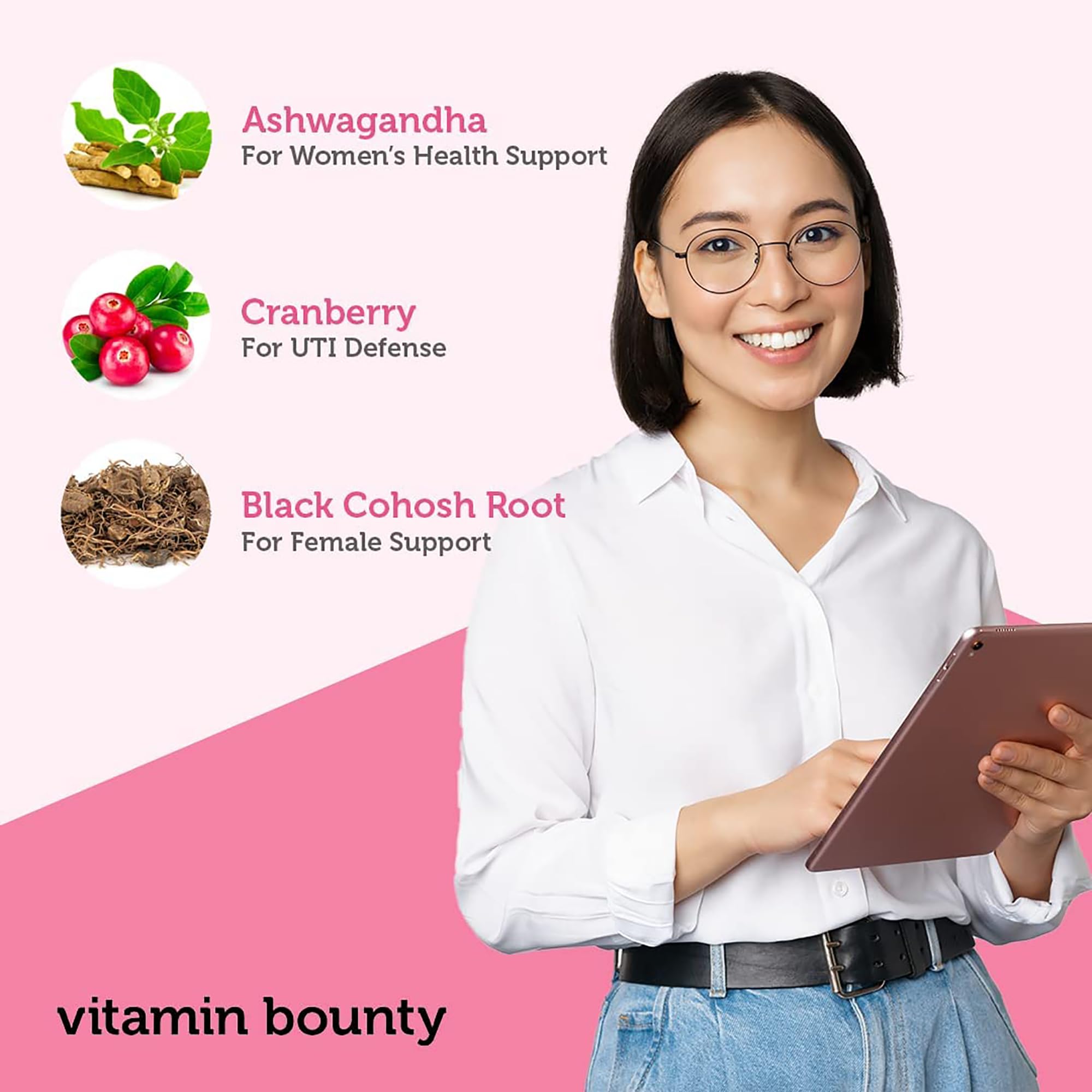 Vitamin Bounty Women's Pro Daily - Vaginal Probiotic & Prebiotic & pH Balance, Probiotics Vitamin Bounty uk supplements