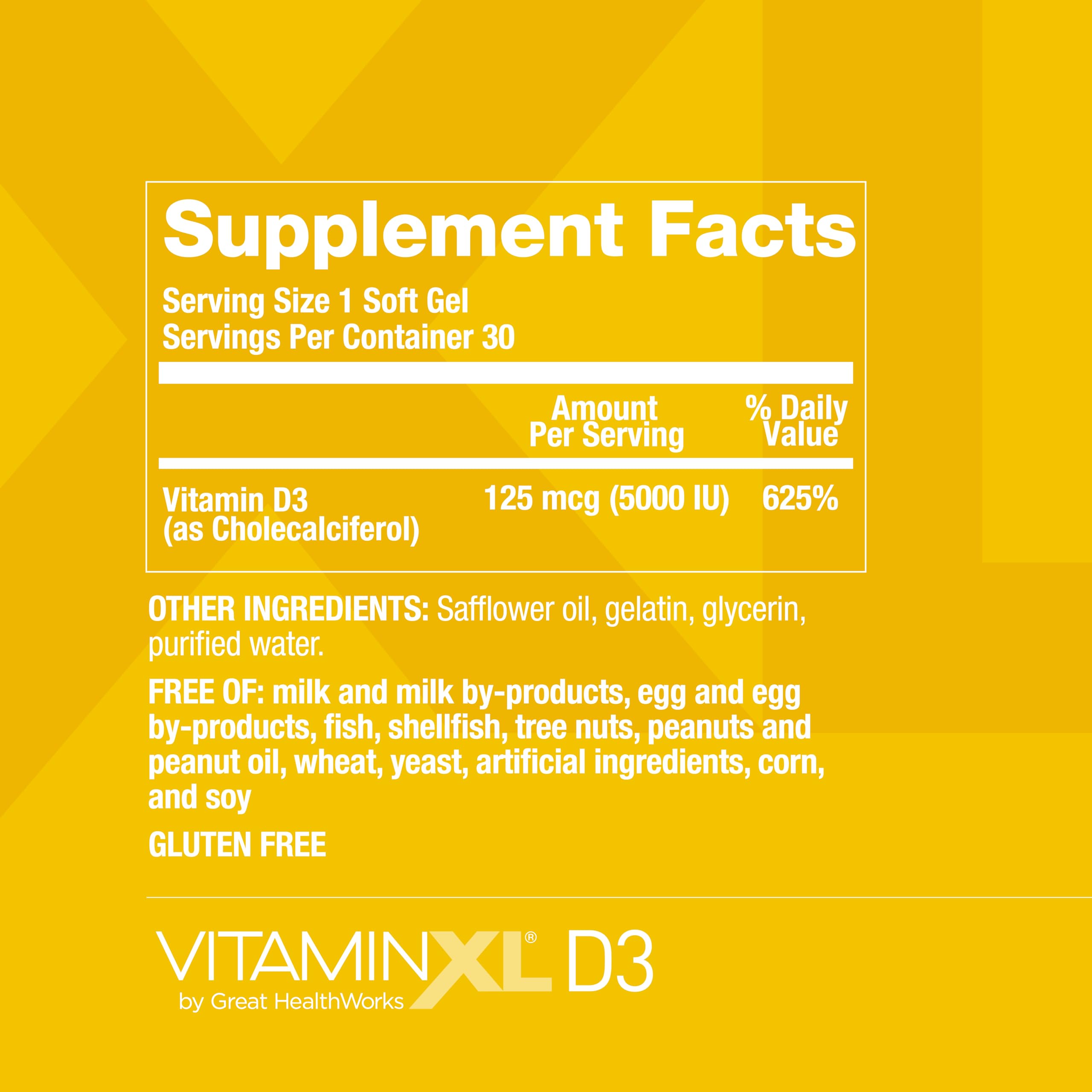 OmegaXL Joint Support Supplement - 60 Softgels & VitaminXL D3 High Potency Daily Vitamin D 5000 IU 125mcg Immune Support Supplement (30 Softgels) - 2 Pack OmegaXL uk supplements