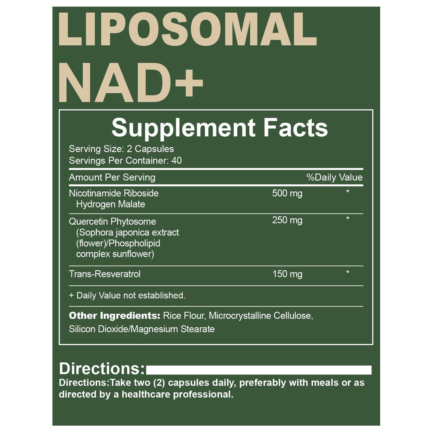 Quackiki NAD Resveratrol Supplement with NAD Nicotinamide Riboside Resveratrol 900 MG, Boost NAD+ for Cellular Health, Anti-Aging, Energy, Focus - 80 Capsules(2Pcs) Quackiki uk supplements