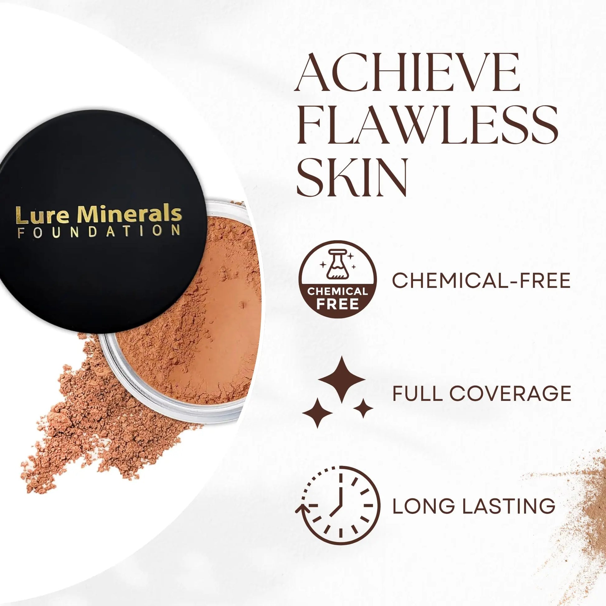 Lure Minerals Bronze warmth All over Face Bronzer (Compare to Bare Minerals) (Warmth) Large 1.oz Jar Pure Minerals uk supplements