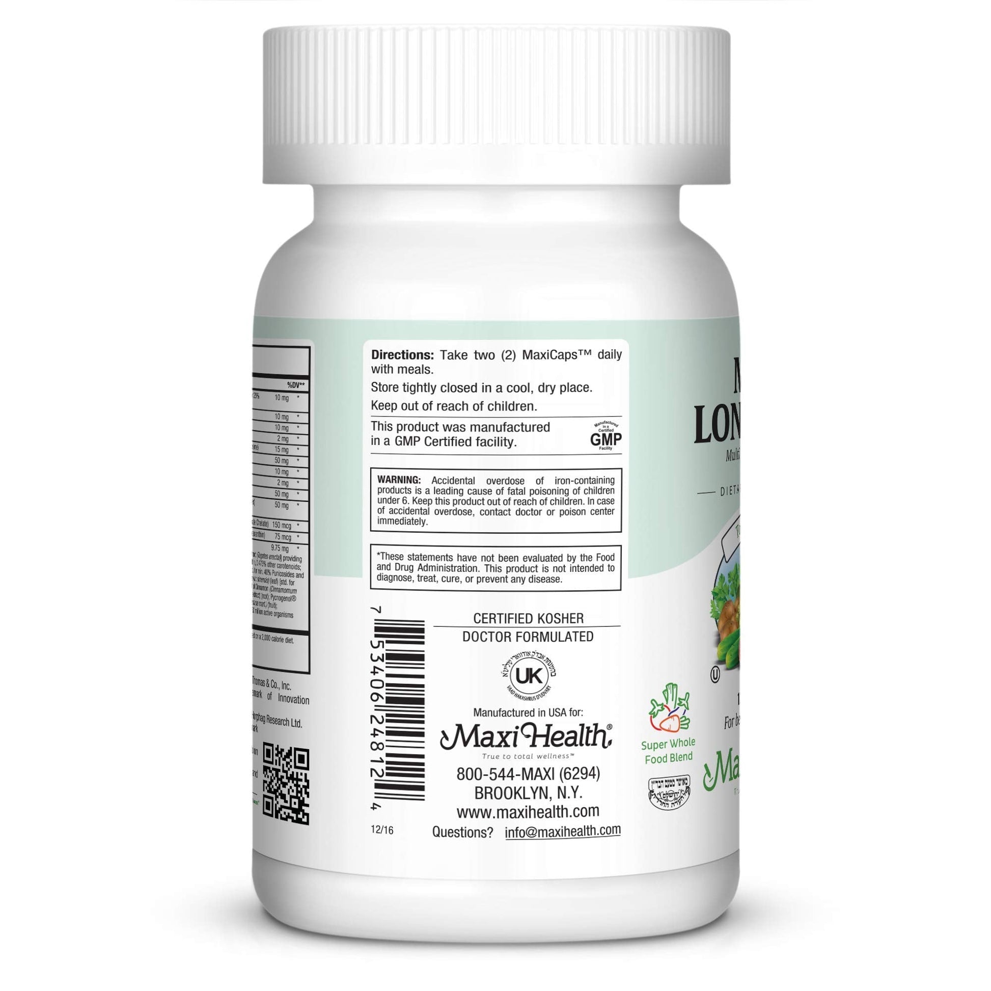 Mens Multivitamin 50 Plus – Daily Multivitamin for Men Over 50 with Vitamin B12, A, D, C, Zinc, Magnesium & More – Energy, Immune & Heart Support Mens Multi Vitamins - Non-GMO – 120 Capsules Maxi Health uk supplements