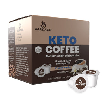 Rapidfire French Vanilla Ketogenic High Performance Keto Coffee Pods, Supports Energy Rapid Fire uk supplements