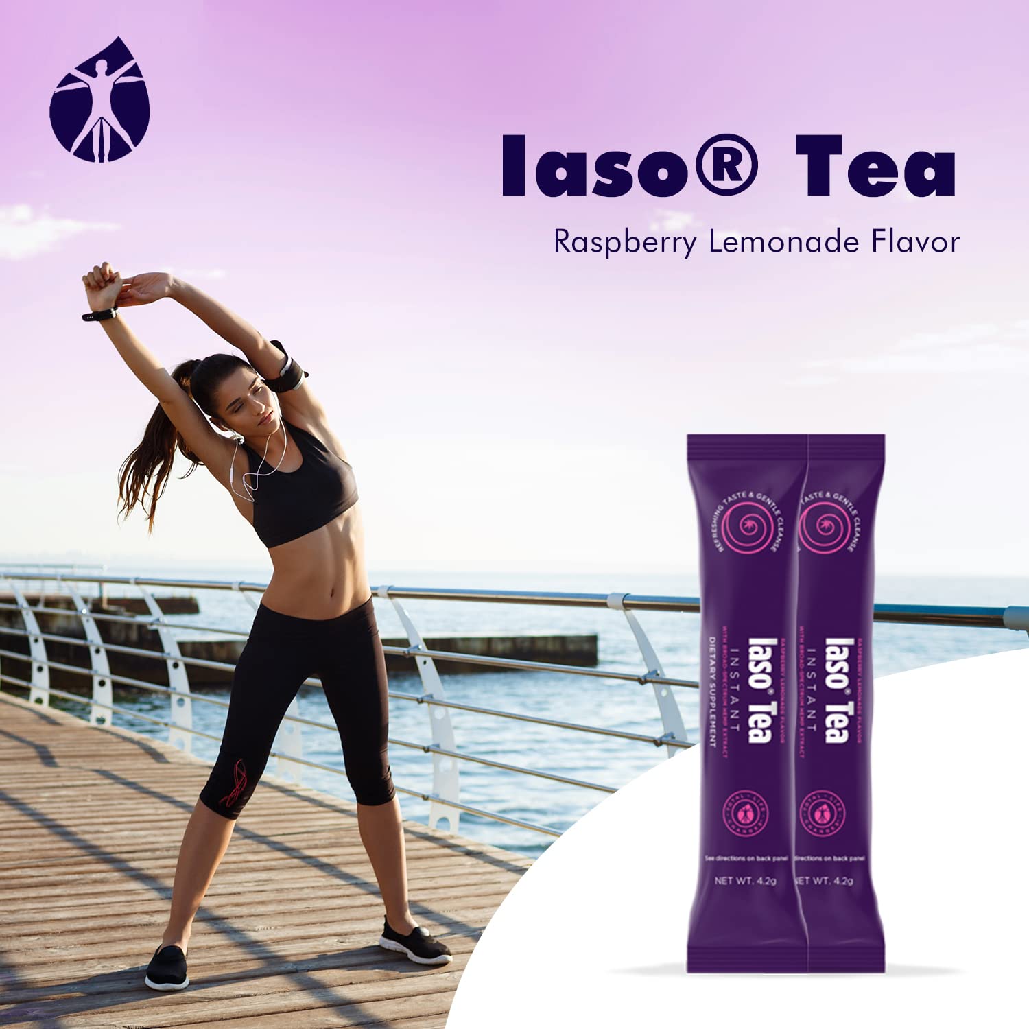 Total Life Changes Raspberry Lemonade Flavor Instant IASO Tea (15 Pack) Total Life Changes uk supplements