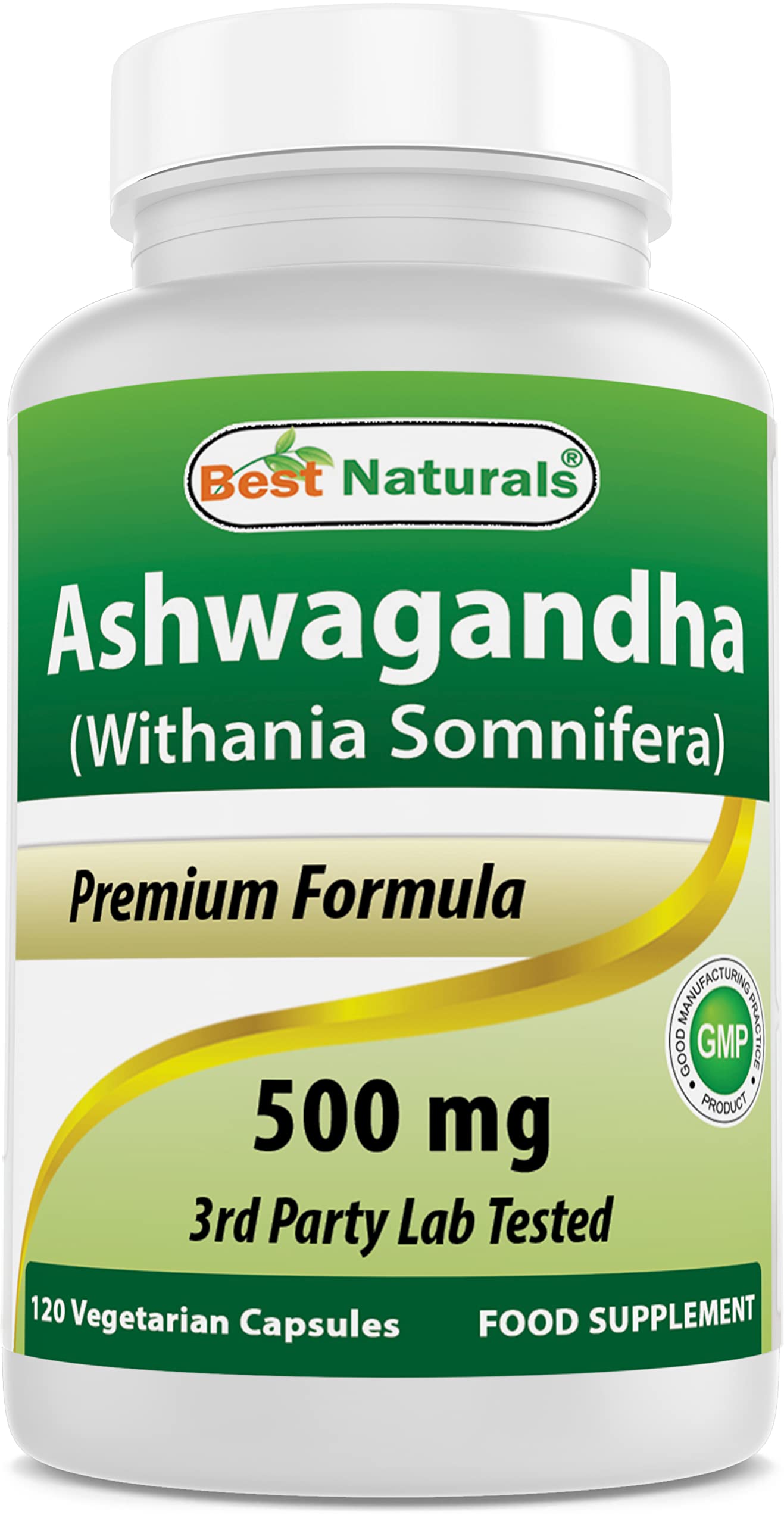 Best Naturals Ashwagandha Capsules for Relaxing Stress and Mood, 500 mg, 120 Count (Packaging may vary) Best Naturals uk supplements