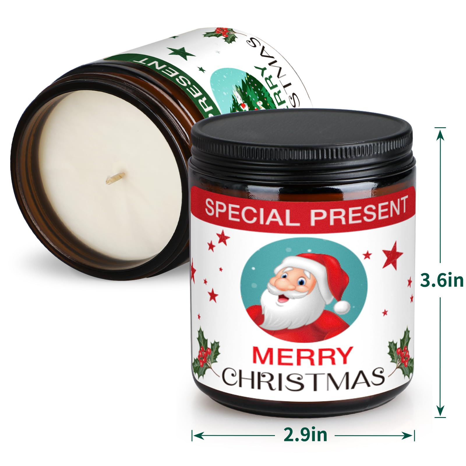 Christmas Candle Set Scented Candle Gift Set, 4 Pack 28 oz Christmas Scented Candles Over 180 Hours YINUO LIGHT uk supplements