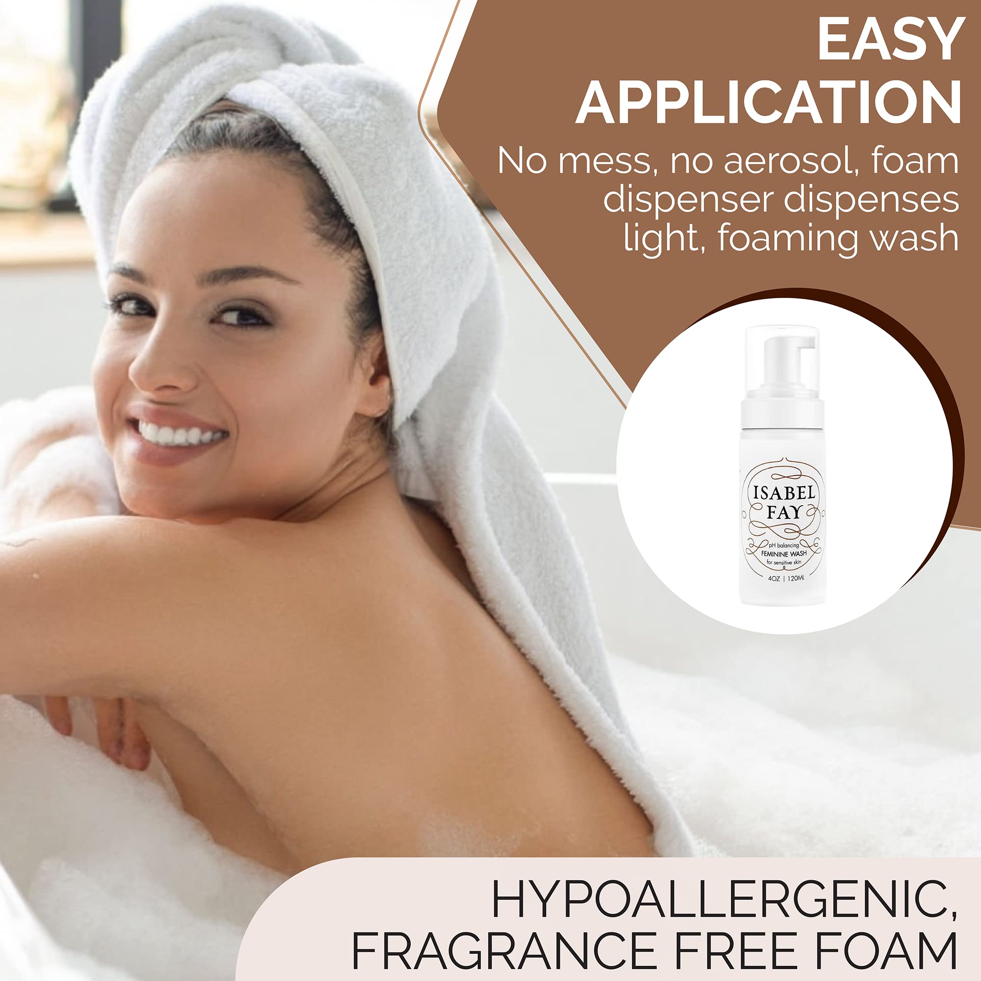Isabel Fay ph Balanced Feminine Intimate Foam Wash gentle and safe for sensitive skin Isabel Fay uk supplements