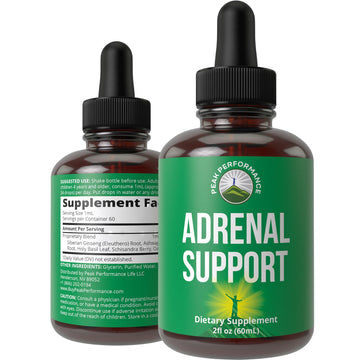 Peak Performance Adrenal Support Supplements to Restore Energy from Adrenal Fatigue. Liquid Drops Complex for Women and Men. Supports Healthy Cortisol Management. Supplement with Adaptogens Peak Performance uk supplements