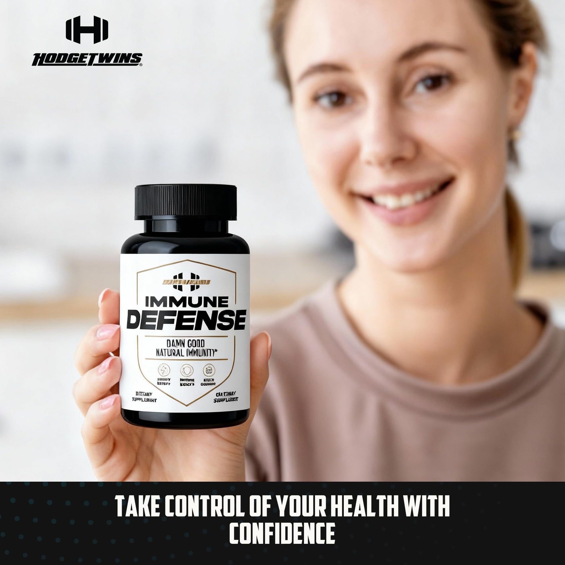 DAMN GOOD The Hodge Twins Immune Defense Supplement (60 Capsules) – Sea Moss Blend Capsules for Everyday Balance, Digestive Support, and Whole-Body Wellness with Vitamins, Minerals, and Botanicals DAMN GOOD uk supplements