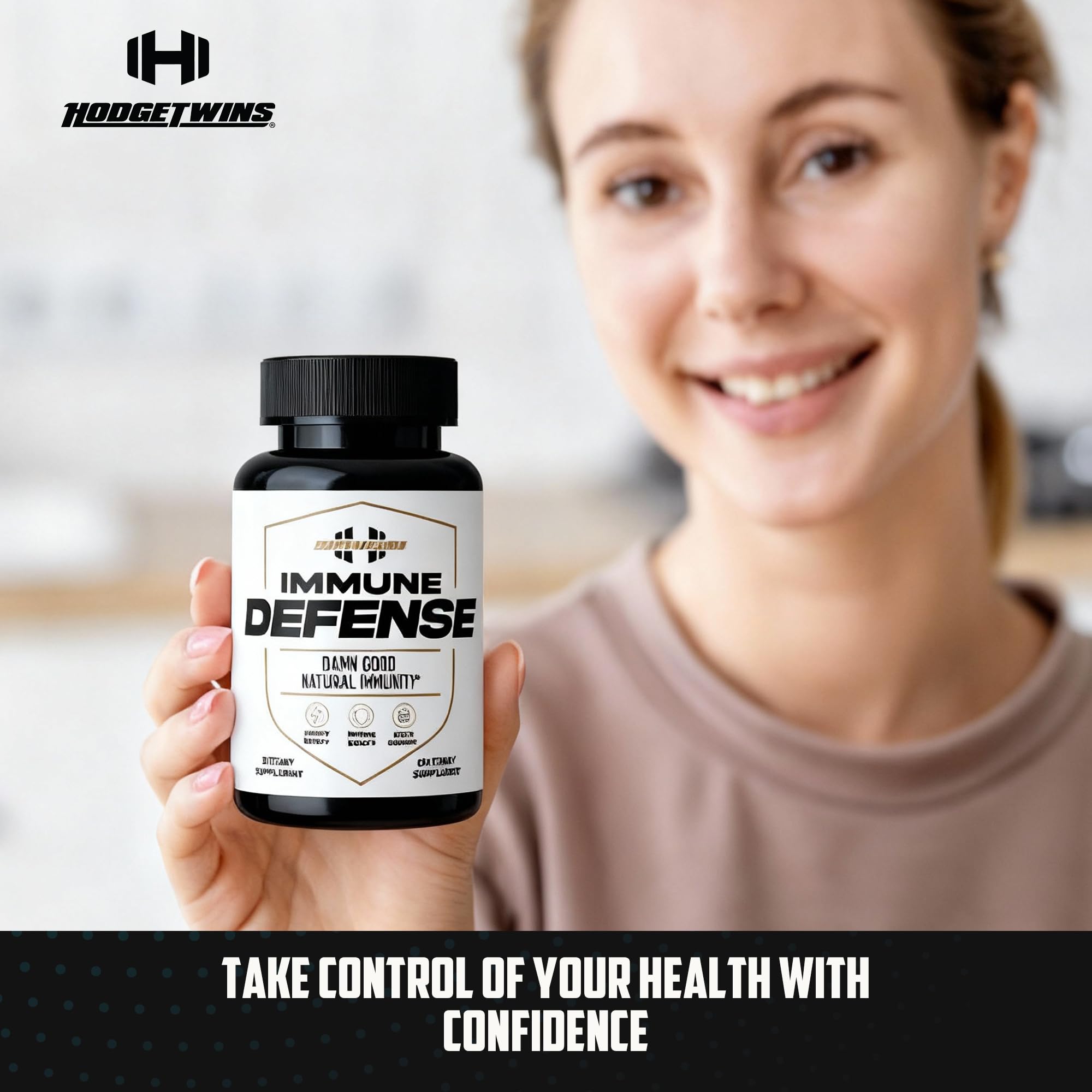 DAMN GOOD The Hodge Twins Immune Defense Supplement (60 Capsules) – Sea Moss Blend Capsules for Everyday Balance, Digestive Support, and Whole-Body Wellness with Vitamins, Minerals, and Botanicals DAMN GOOD uk supplements