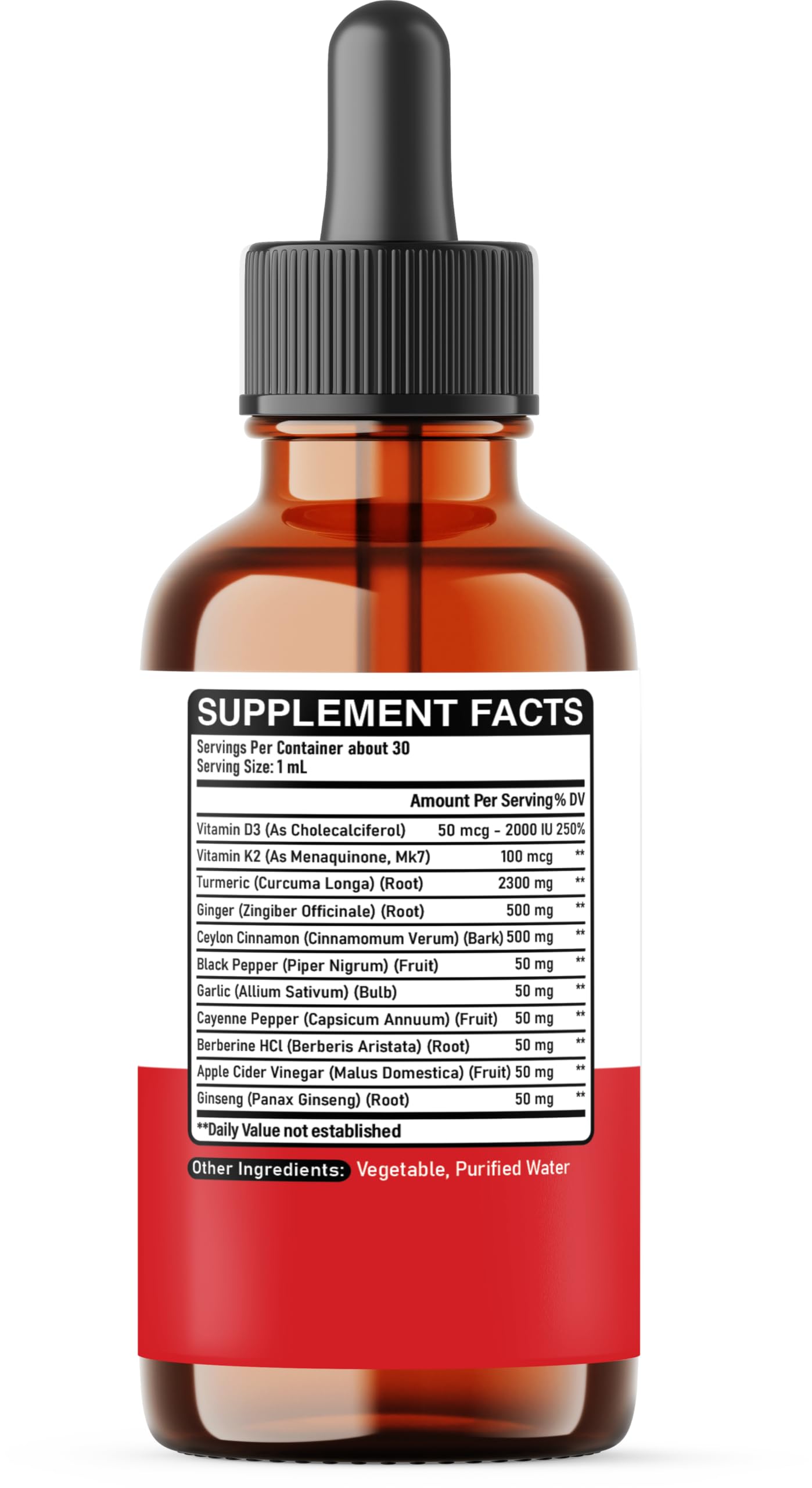 11in1 Liquid Turmeric Supplement – with Ginger, Garlic, Ceylon Cinnamon, Berberine, Ginseng, Apple Cider Vinegar – 1 Fl Oz – 30 Servings DEDICAD uk supplements