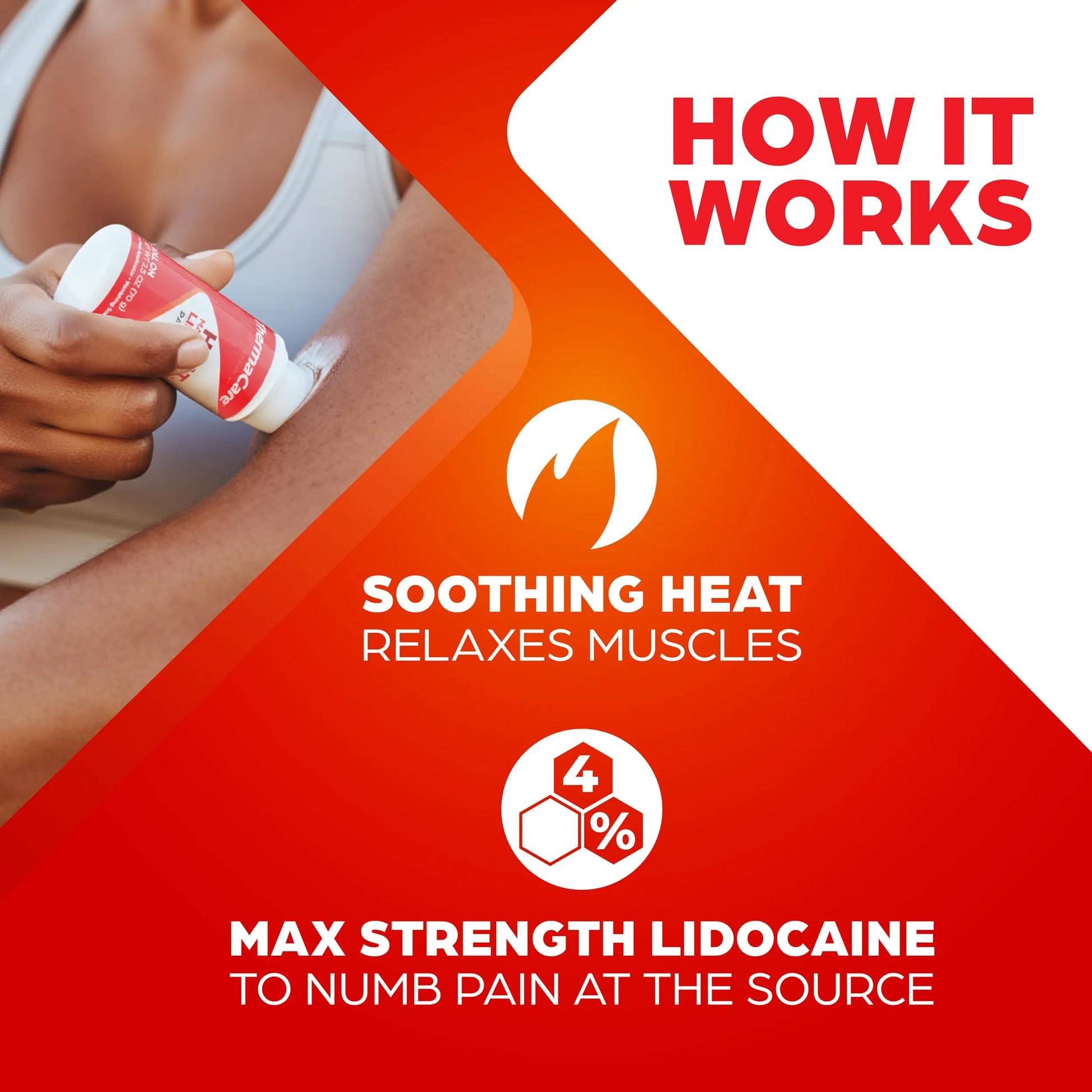 ThermaCare Heat + Max Strength 4% Lidocaine Roll-On - Dual Action Pain Relief with Patented Heatwave Technology - Targeted No-Mess Relief for Back, Neck, Muscles, & Joints ThermaCare uk supplements