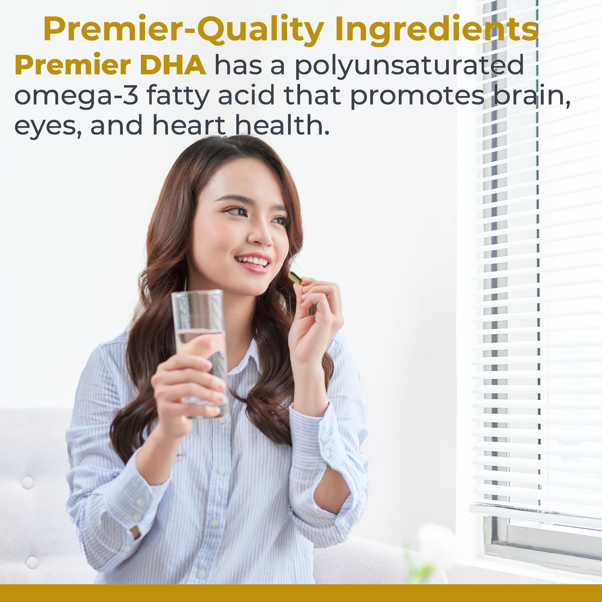 Premier Research Labs Premier DHA - Vegan DHA with Omega 3 Fatty Acids, Algae Based DHA for Women & Men, Natural DHA Supplement Suitable for Vegans- 60 Vegetarian Softgel Capsules Premier Research Labs uk supplements